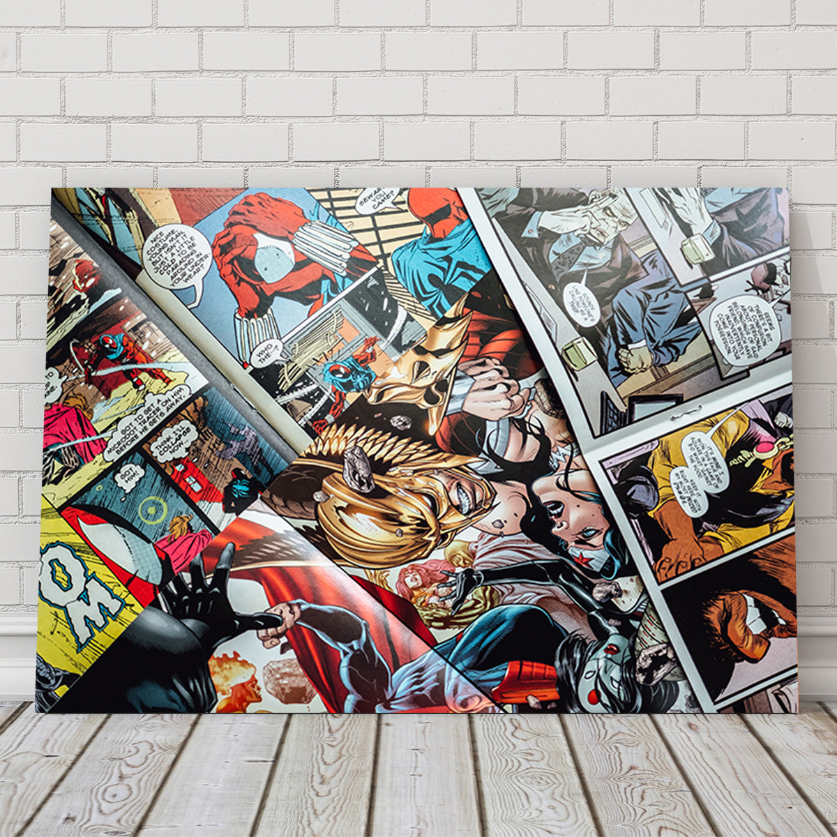 Open Comic Book Pages Wall Art