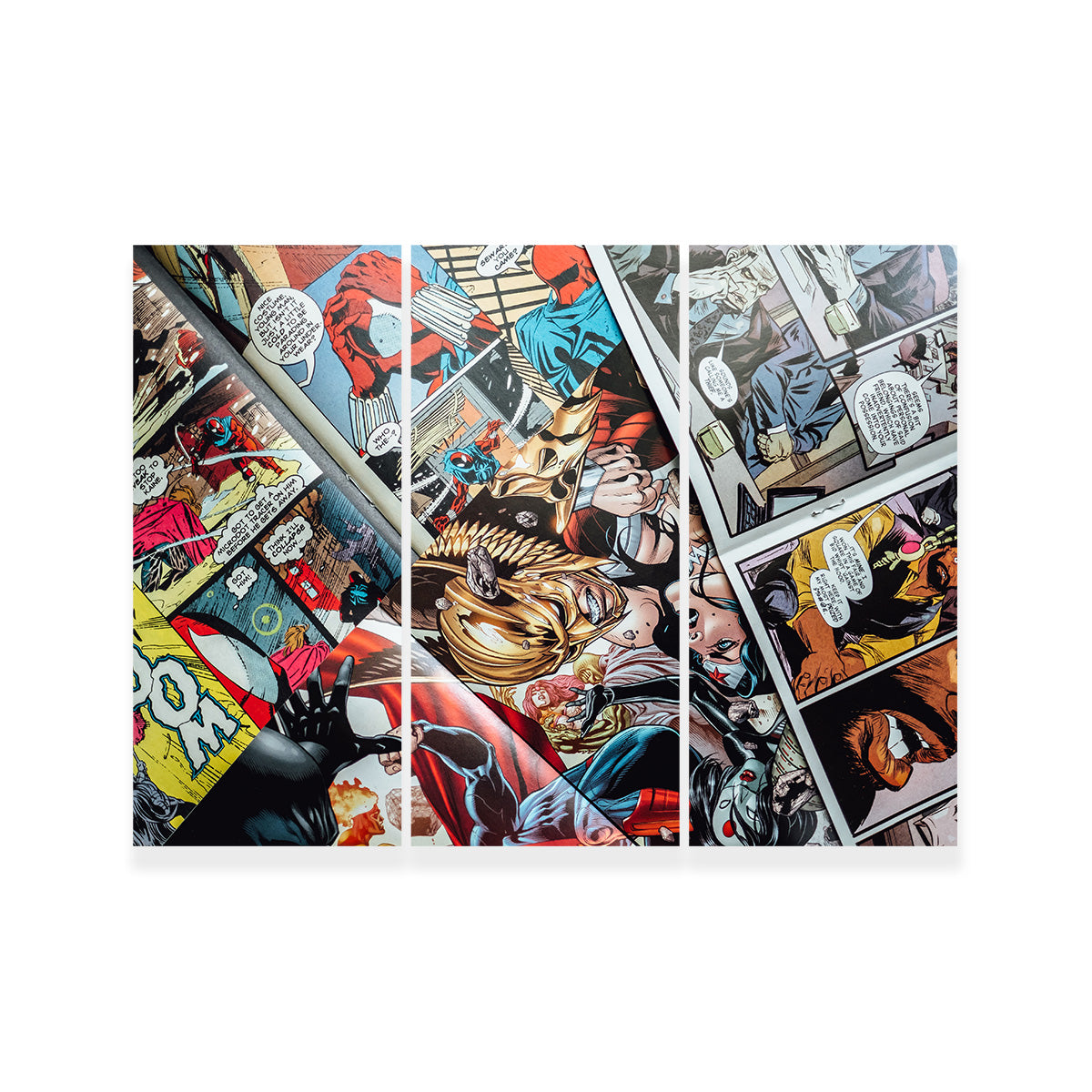 Open Comic Book Pages Wall Art