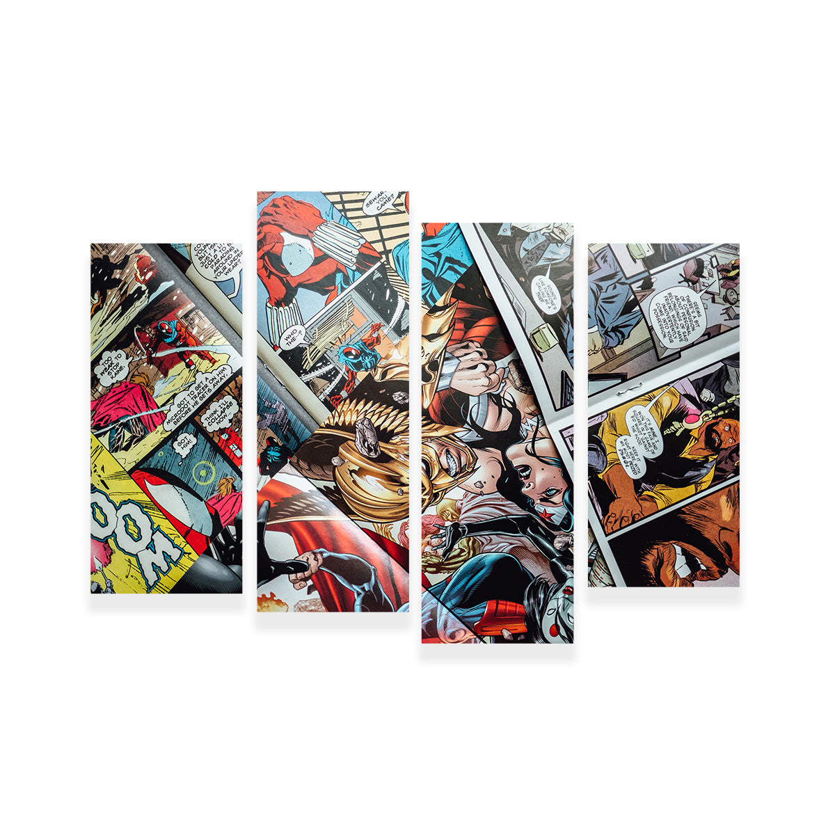 Open Comic Book Pages Wall Art