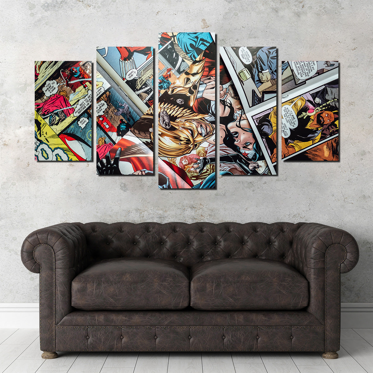 Open Comic Book Pages Wall Art