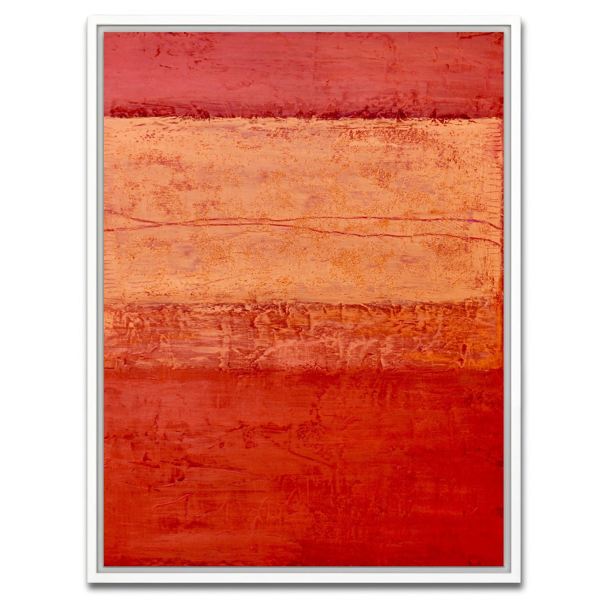 AUTO-MOCKUP WHITE | Orange Cloud Decending | 1 Piece | White Framed Canvas | group=3x4