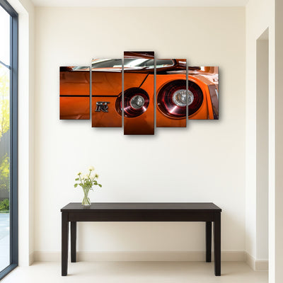 AUTO-MOCKUP ROOM | Orange Nissan GTR 3