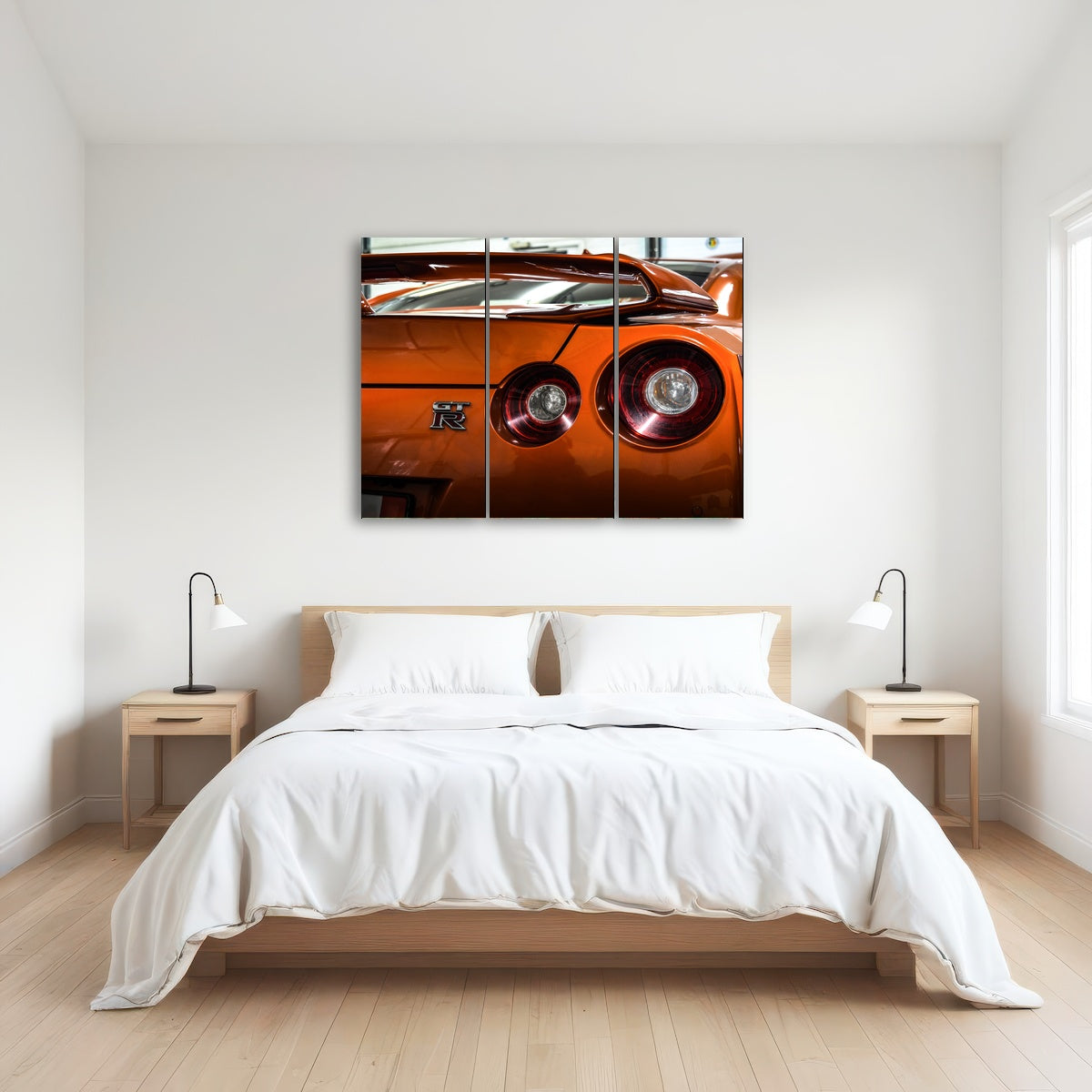 AUTO-MOCKUP ROOM | Orange Nissan GTR 3