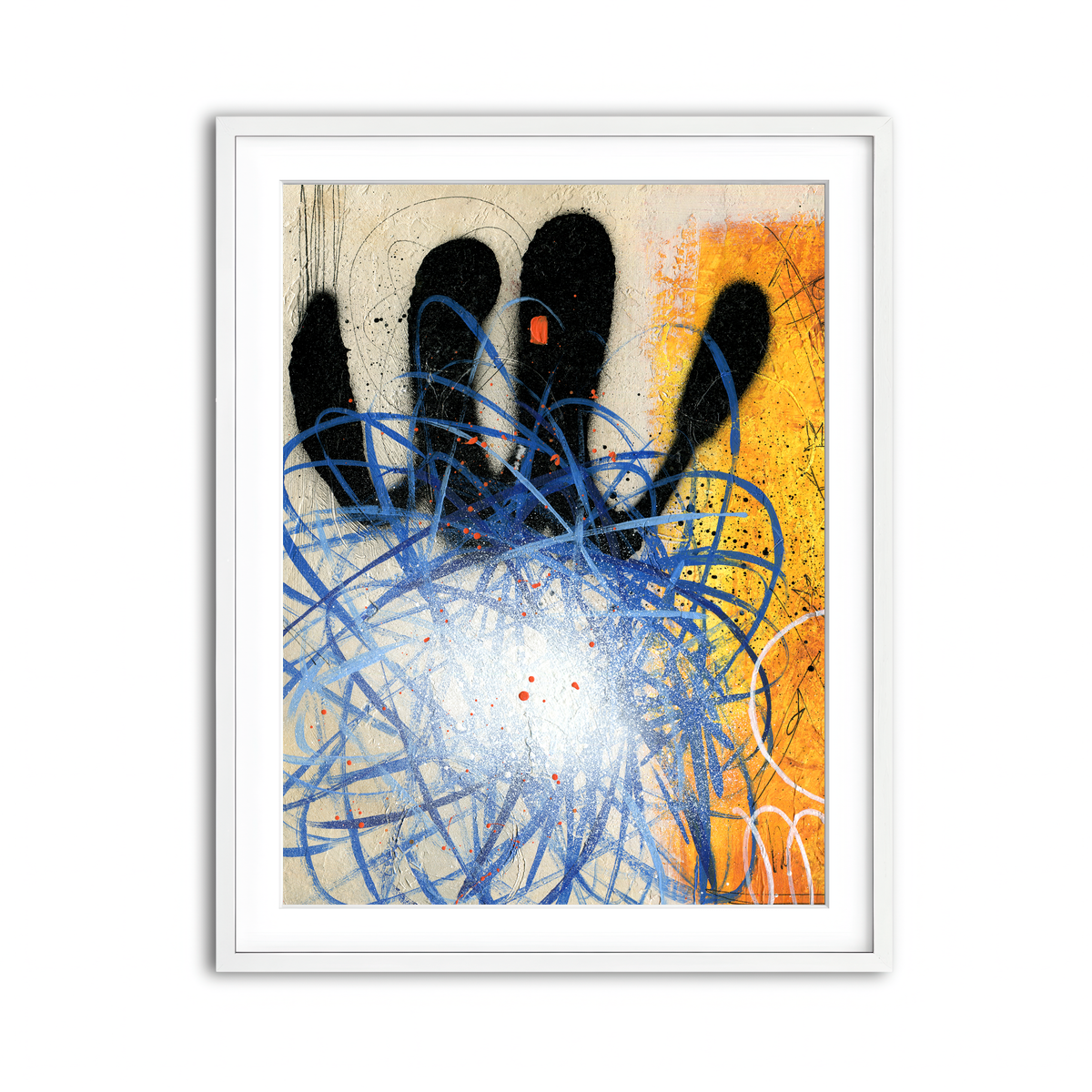 Framed Print 3x4 White