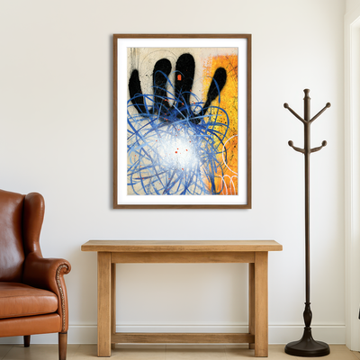 AUTO-MOCKUP ROOM | Orange Wall Art