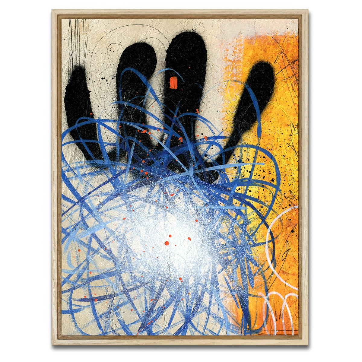 AUTO-MOCKUP WHITE | Orange | 1 Piece | Natural Framed Canvas | group=3x4