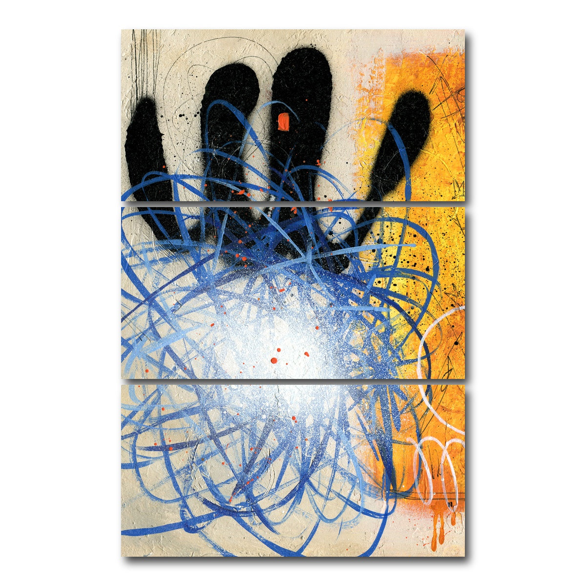 AUTO-MOCKUP WHITE | Orange | 3 Piece | Gallery Wrap Canvas | group=12x24_stacked