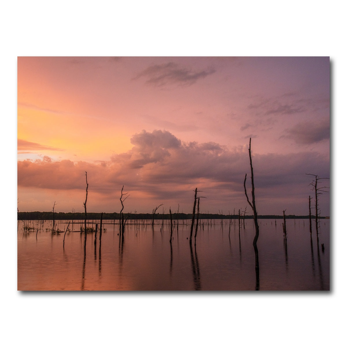 AUTO-MOCKUP WHITE | Orange on the Lake | 1 Piece | Gallery Wrap Canvas | group=4x3