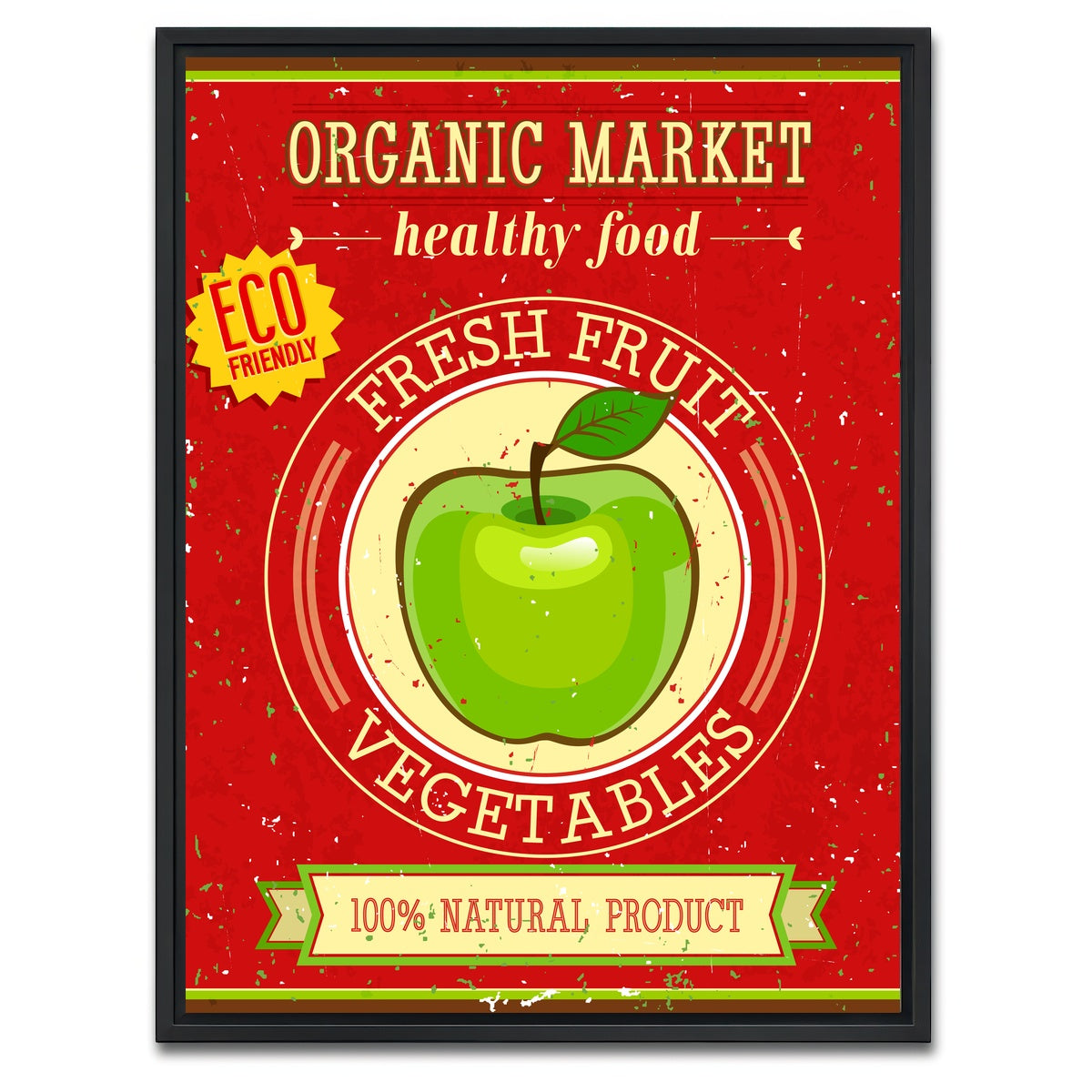 AUTO-MOCKUP WHITE | Organic Market | 1 Piece | Black Framed Canvas | group=3x4