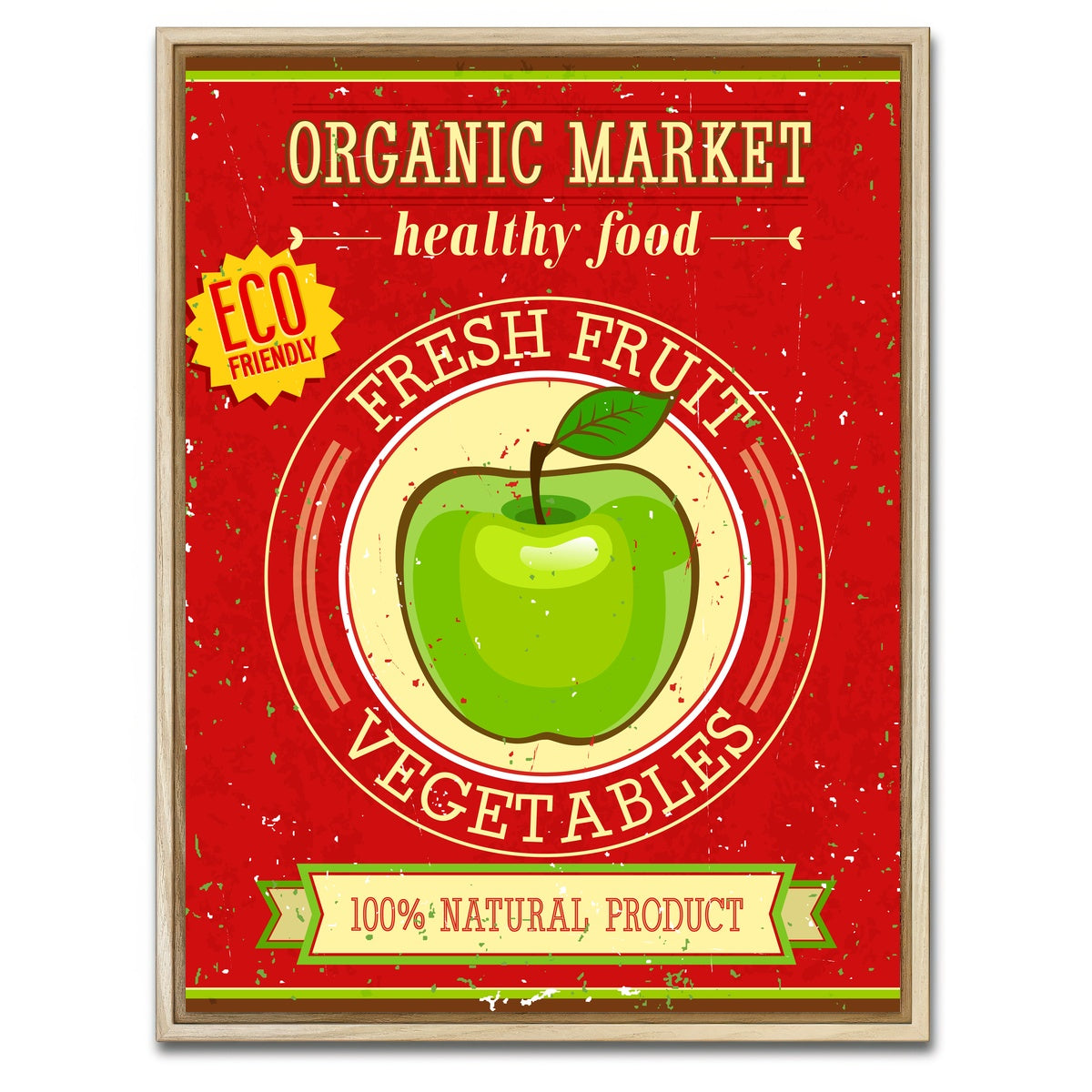 AUTO-MOCKUP WHITE | Organic Market | 1 Piece | Natural Framed Canvas | group=3x4