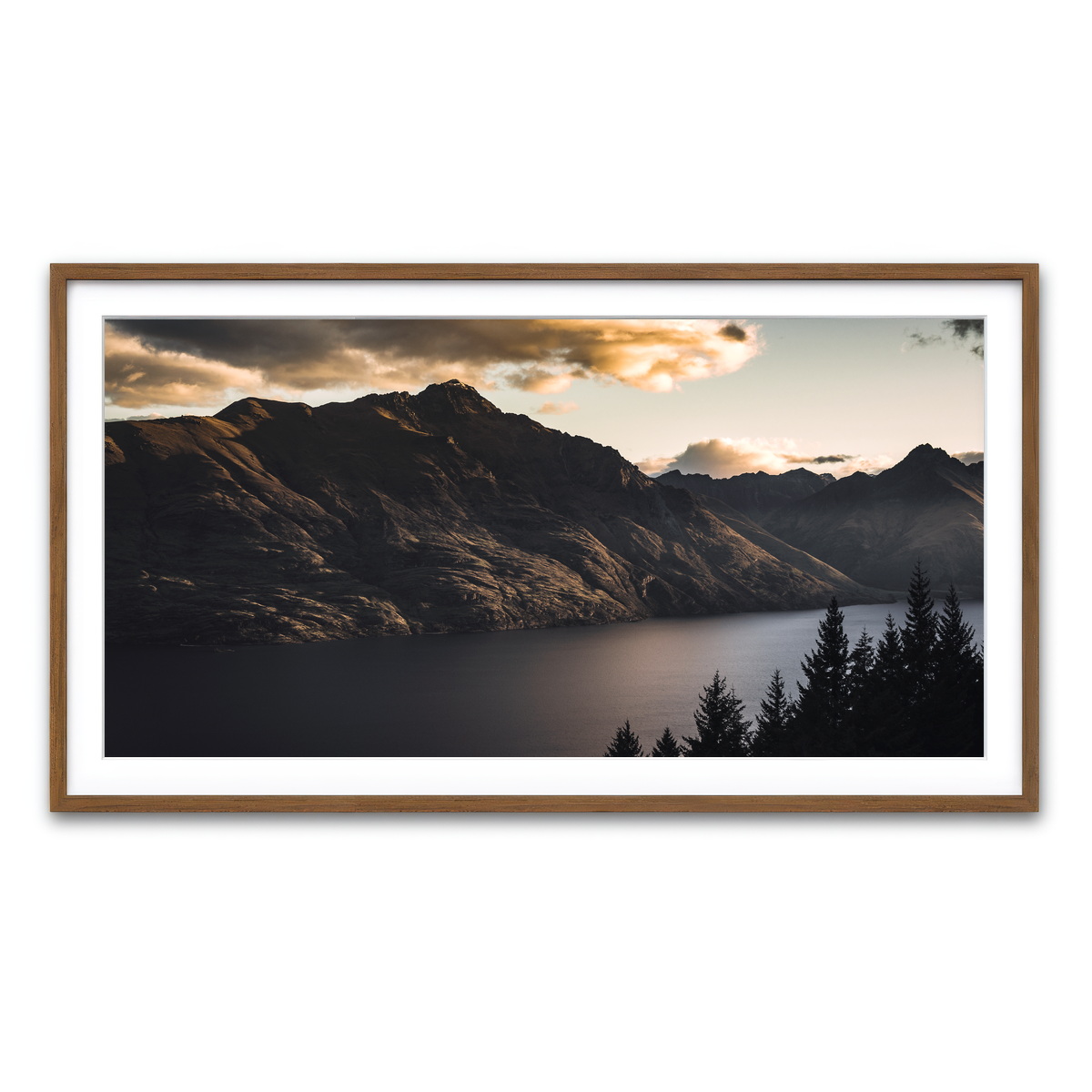 Framed Print 2x1 Walnut