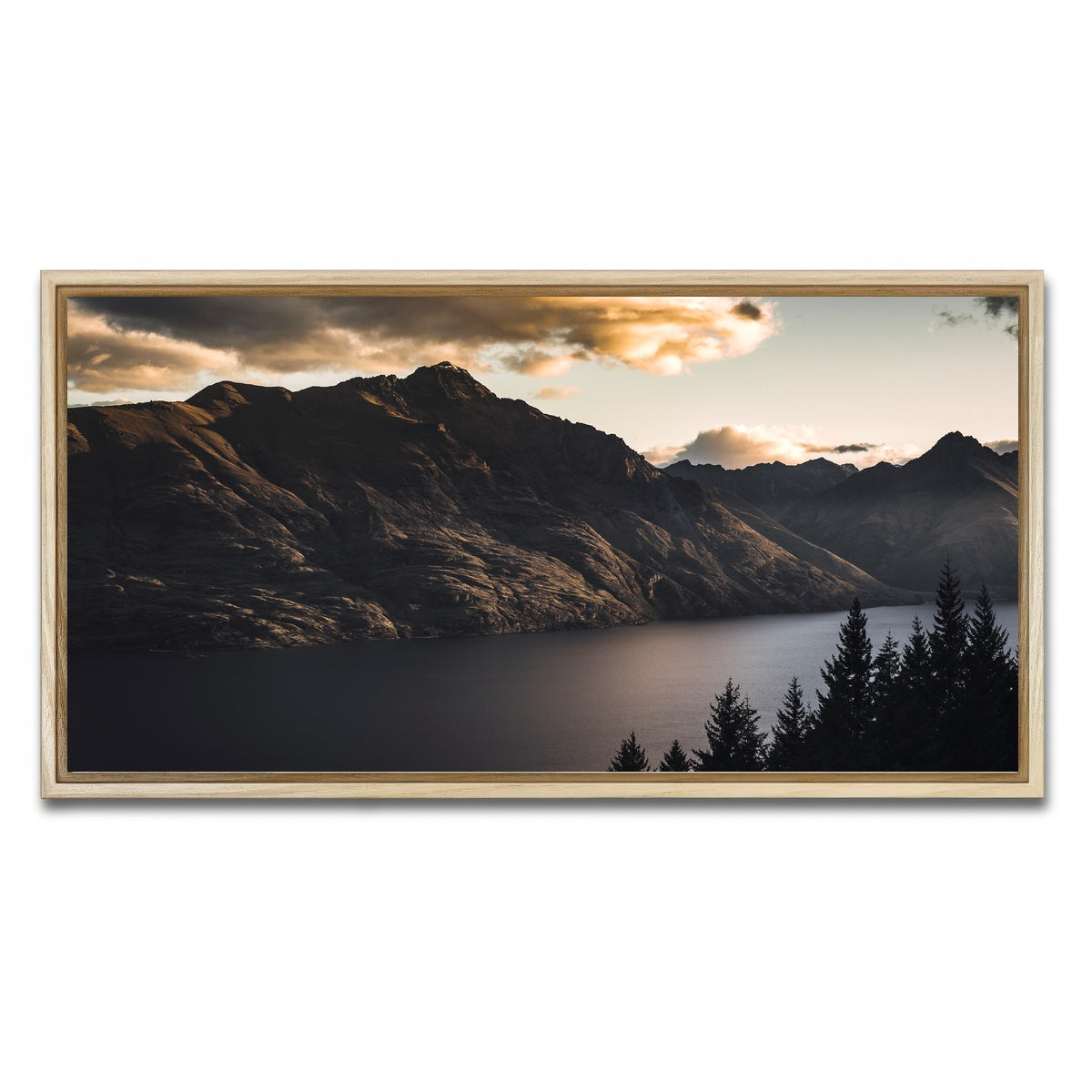 AUTO-MOCKUP WHITE | Otago Peaks | 1 Piece | Natural Framed Canvas | group=2x1