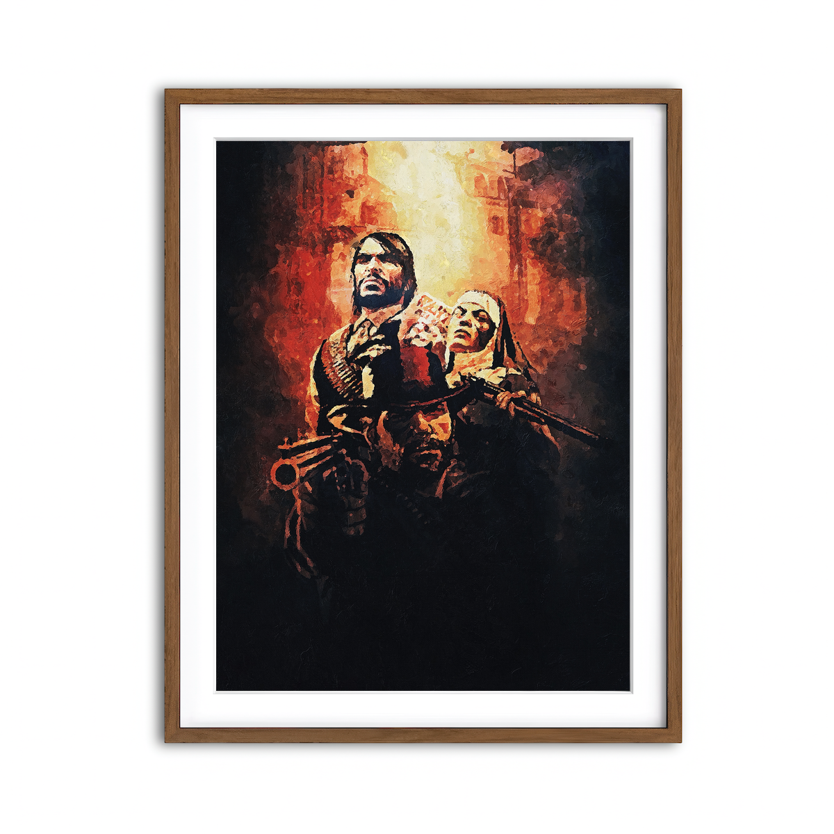 Framed Print 3x4 Walnut