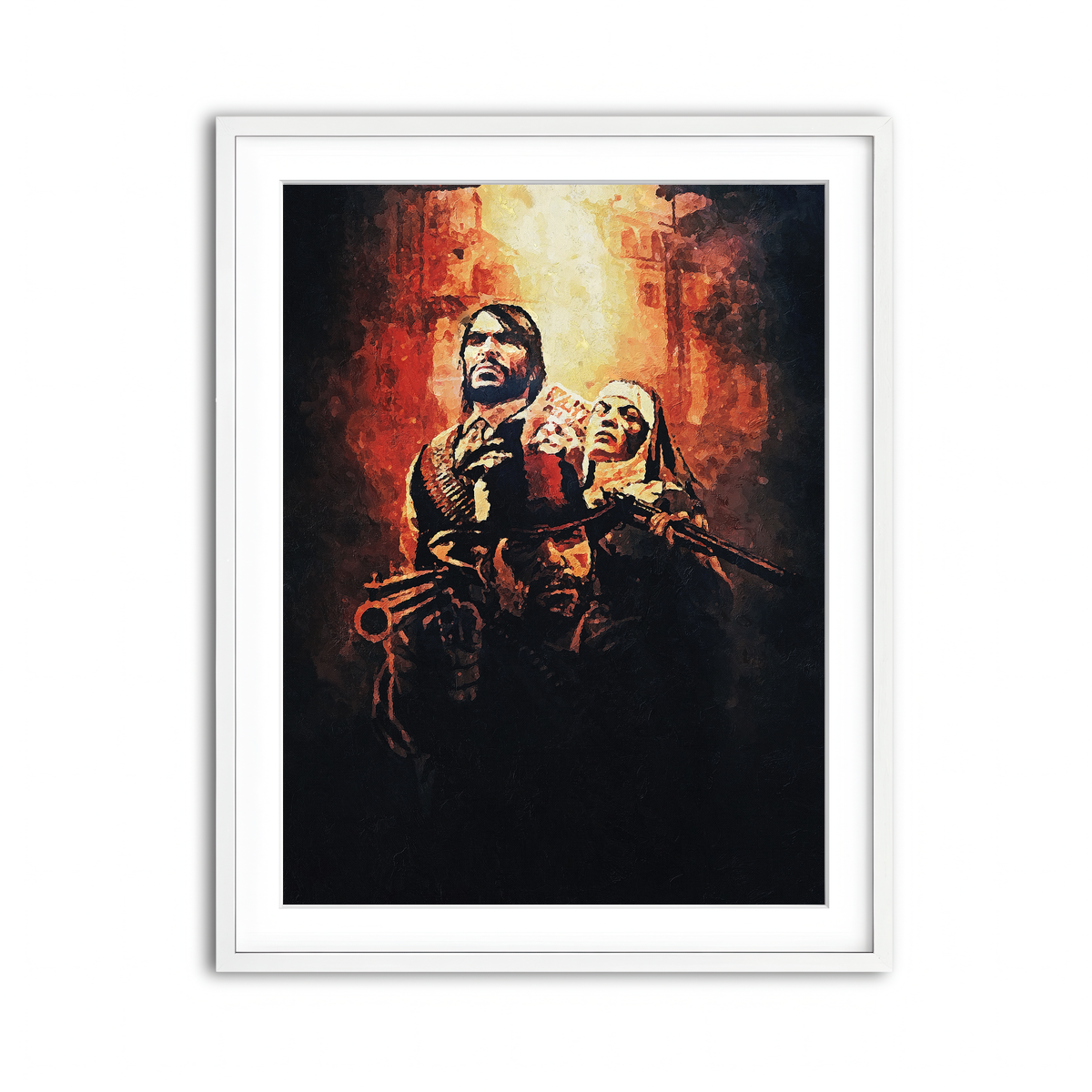 Framed Print 3x4 White