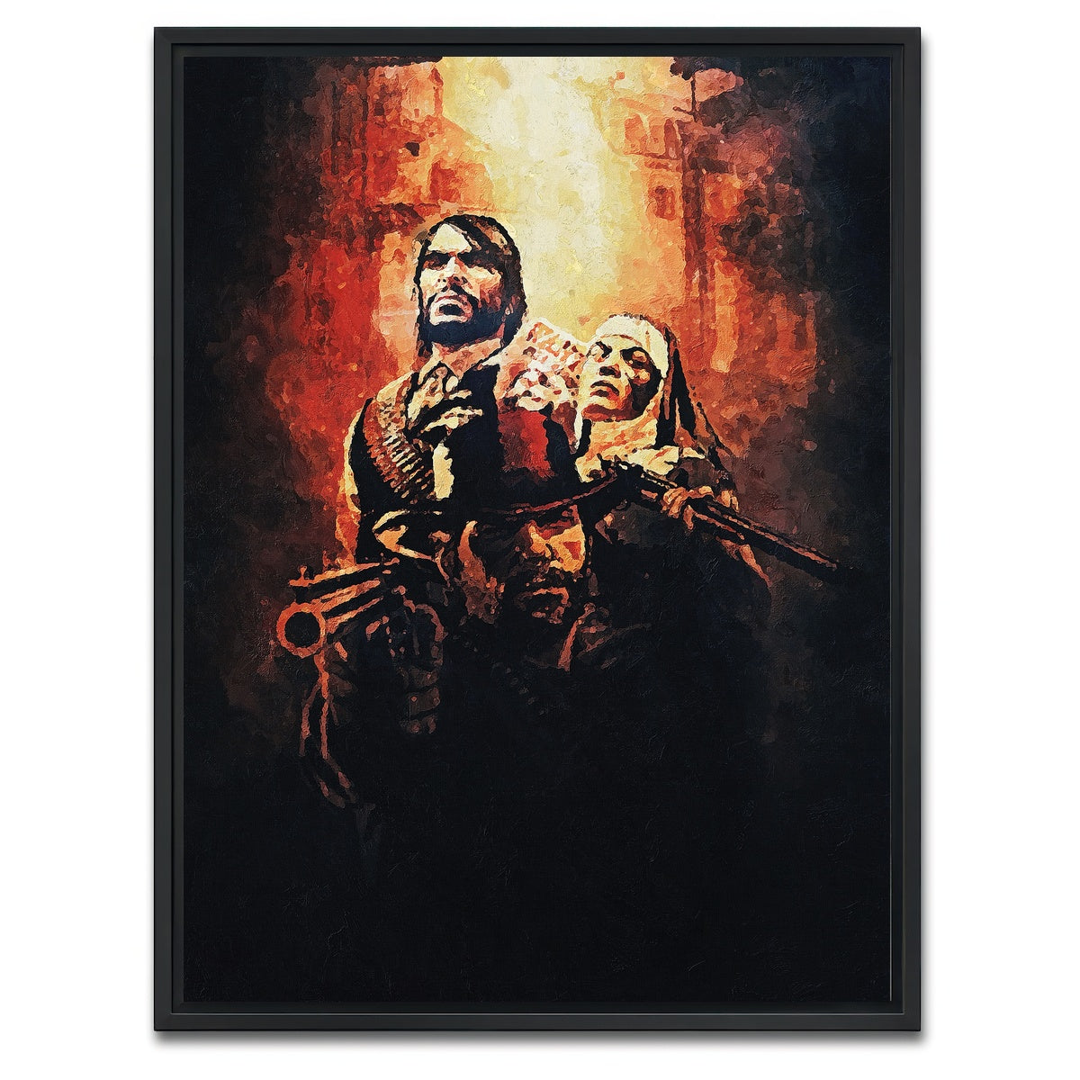 AUTO-MOCKUP WHITE | Outlaw for Life | 1 Piece | Black Framed Canvas | group=3x4