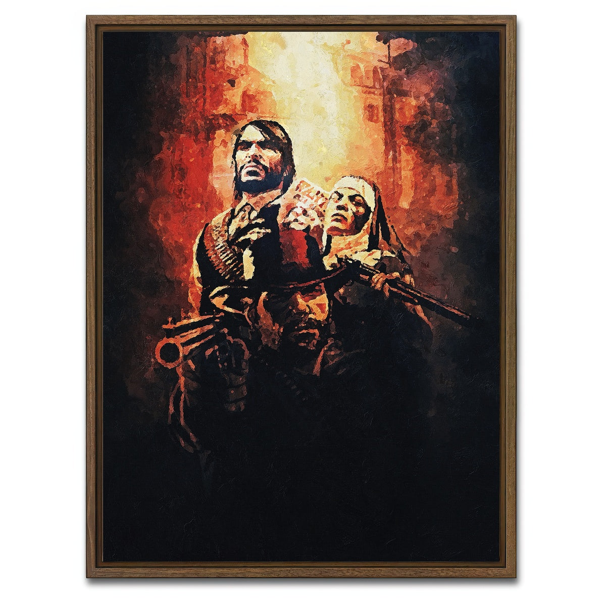 AUTO-MOCKUP WHITE | Outlaw for Life | 1 Piece | Walnut Framed Canvas | group=3x4