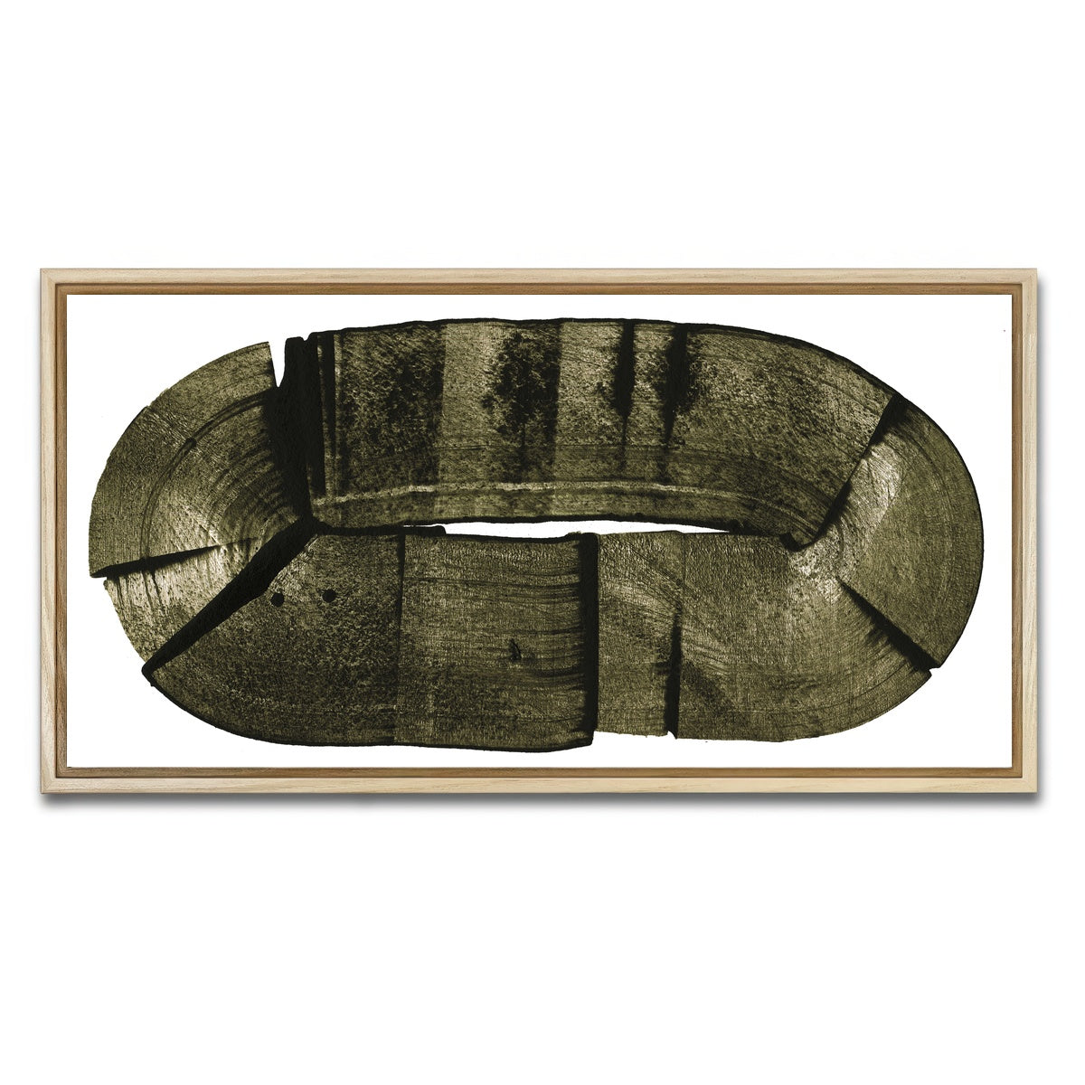 AUTO-MOCKUP WHITE | Oval lumber | 1 Piece | Natural Framed Canvas | group=2x1