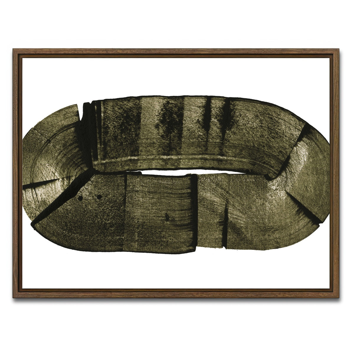 AUTO-MOCKUP WHITE | Oval lumber | 1 Piece | Walnut Framed Canvas | group=4x3