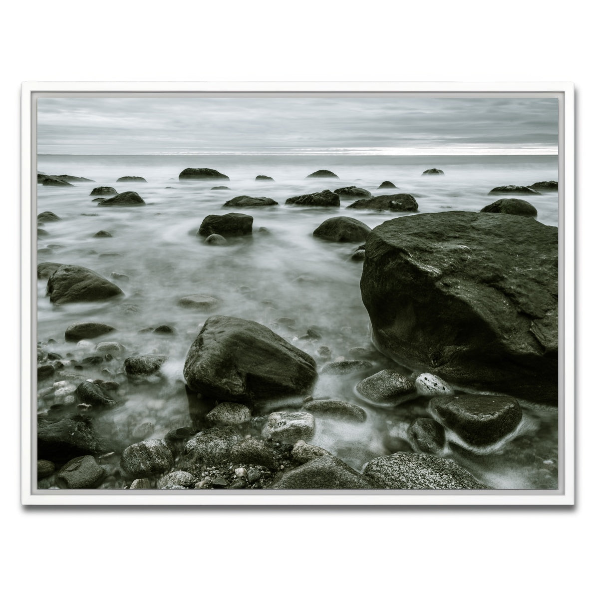 AUTO-MOCKUP WHITE | Overcast Montauk | 1 Piece | White Framed Canvas | group=4x3