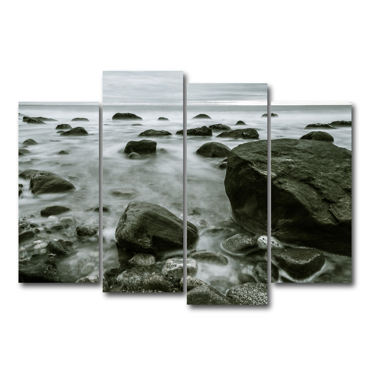AUTO-MOCKUP WHITE | Overcast Montauk | 4 Piece | Gallery Wrap Canvas | group=4_normal