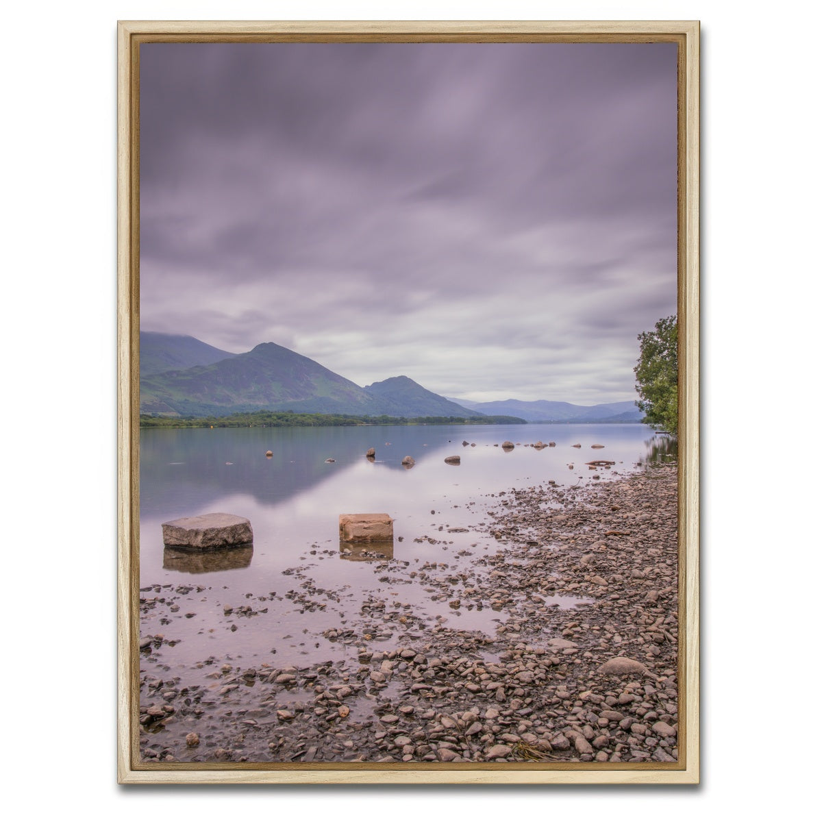 AUTO-MOCKUP WHITE | Overcast Reflections | 1 Piece | Natural Framed Canvas | group=3x4