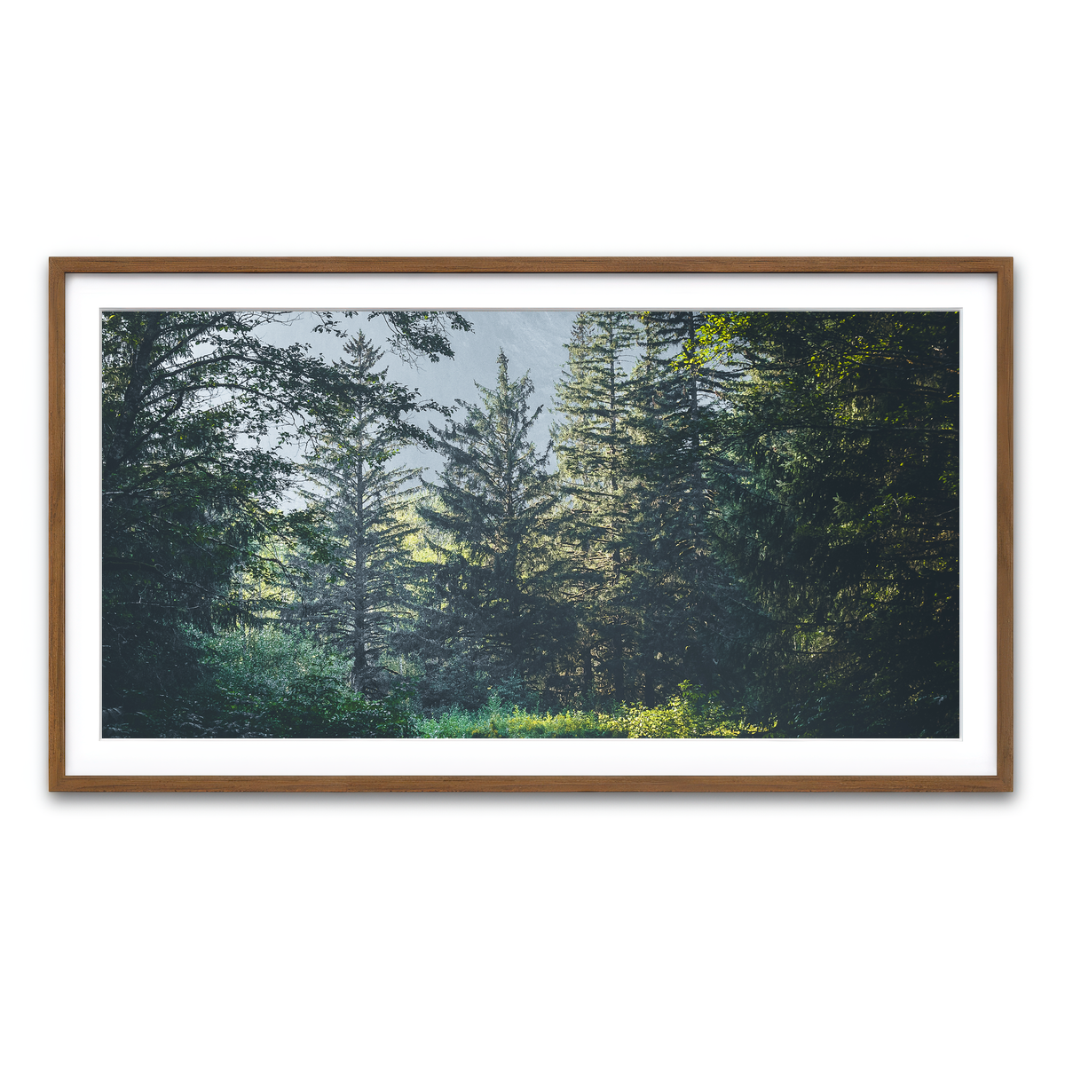 Framed Print 2x1 Walnut