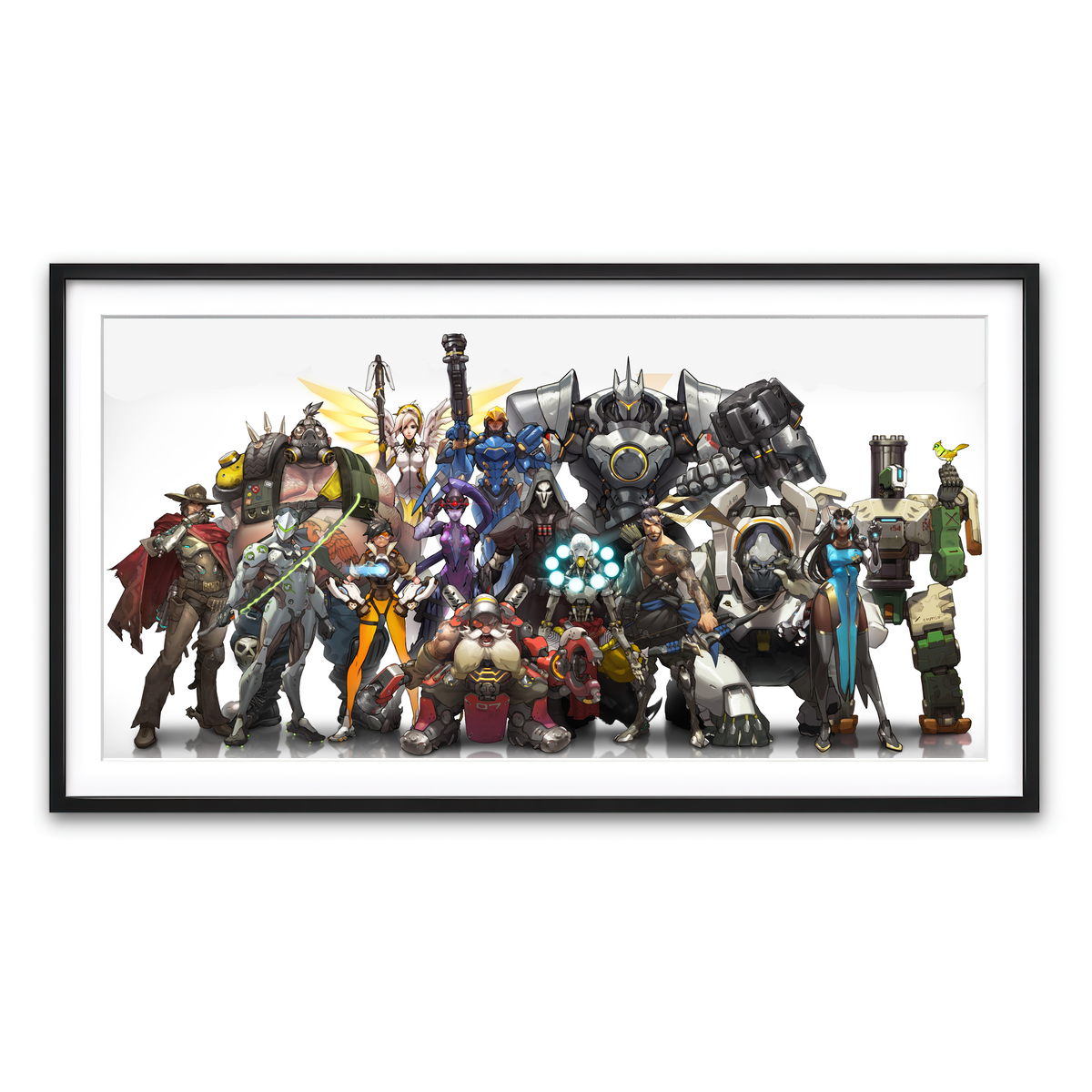 Framed Print 2x1 Black