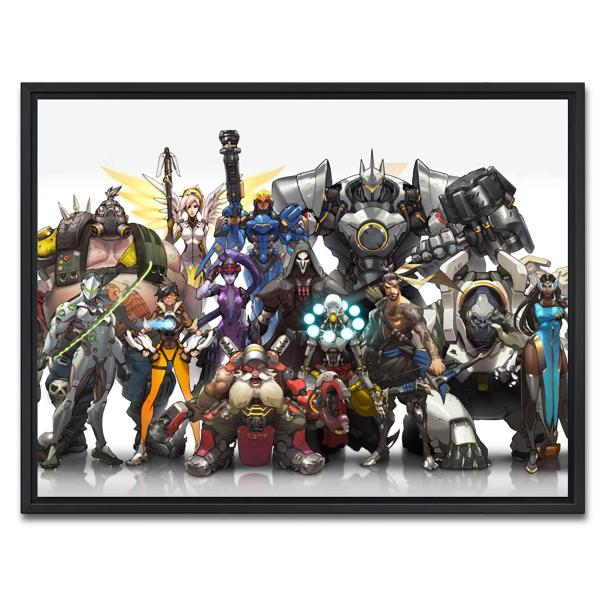 AUTO-MOCKUP WHITE | Overwatch | 1 Piece | Black Framed Canvas | group=4x3