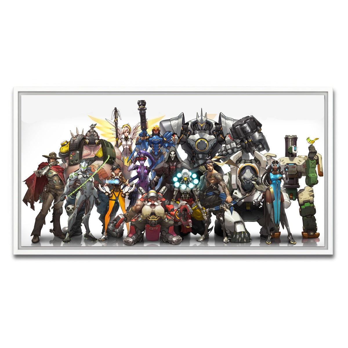 AUTO-MOCKUP WHITE | Overwatch | 1 Piece | White Framed Canvas | group=2x1