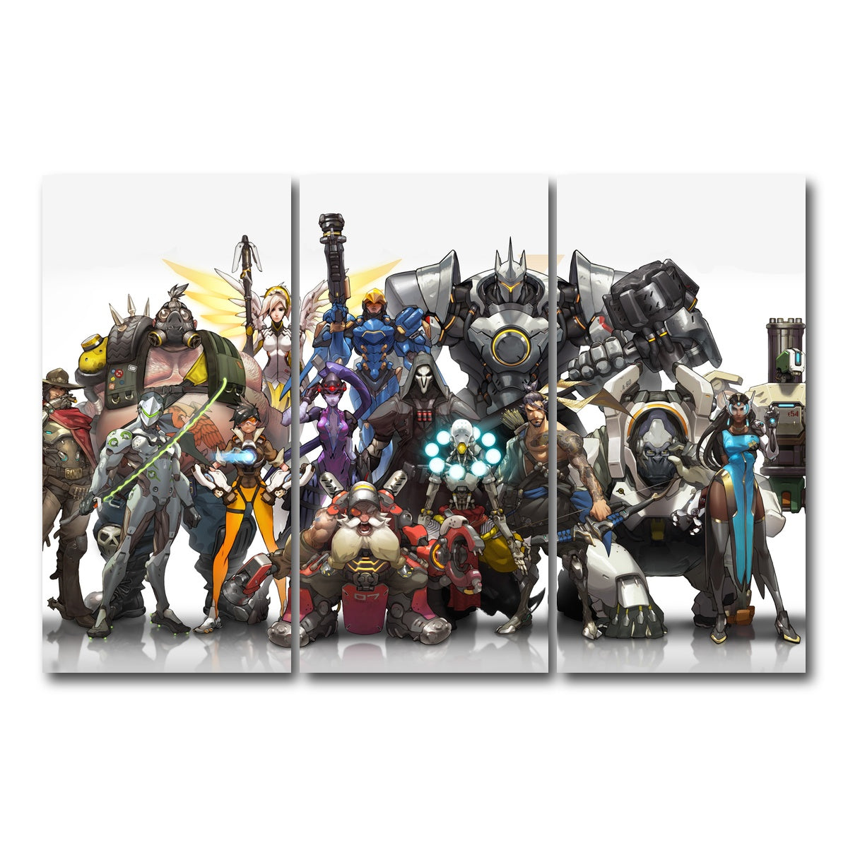 AUTO-MOCKUP WHITE | Overwatch | 3 Piece | Gallery Wrap Canvas | group=12x24