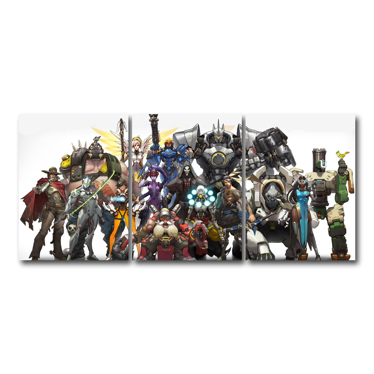 AUTO-MOCKUP WHITE | Overwatch | 3 Piece | Gallery Wrap Canvas | group=18x24