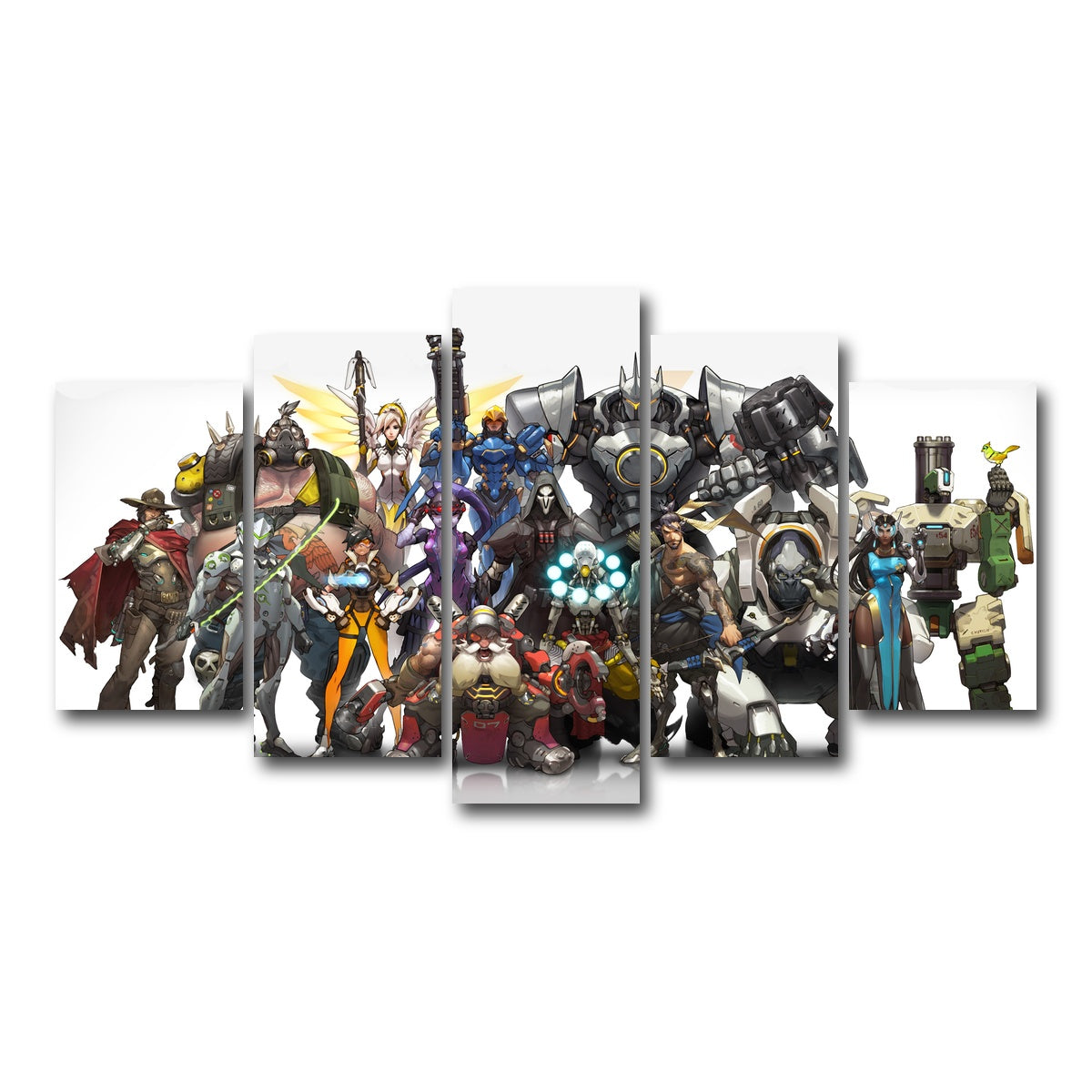 AUTO-MOCKUP WHITE | Overwatch | 5 Piece | Gallery Wrap Canvas | group=5_normal