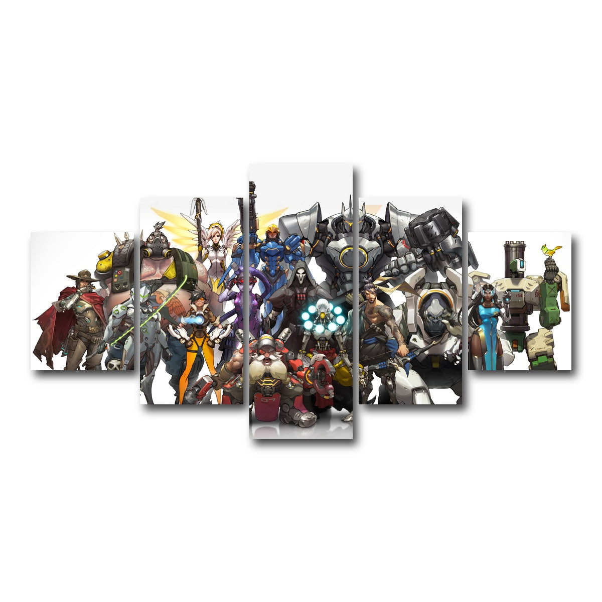AUTO-MOCKUP WHITE | Overwatch | 5 Piece | Gallery Wrap Canvas | group=5_short
