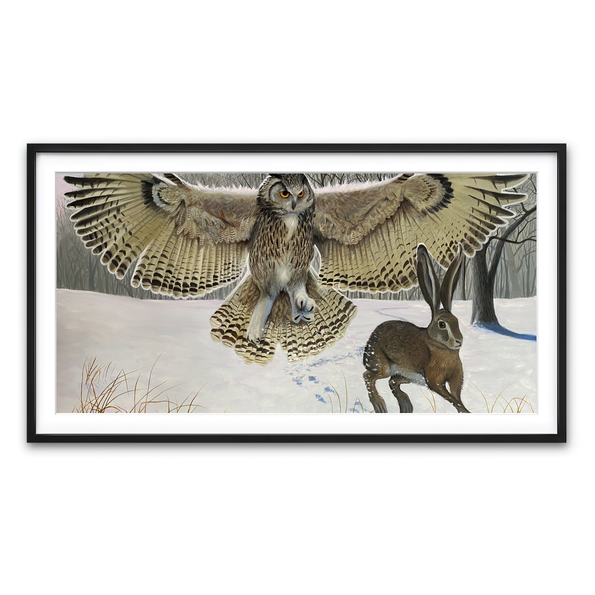 Framed Print 2x1 Black