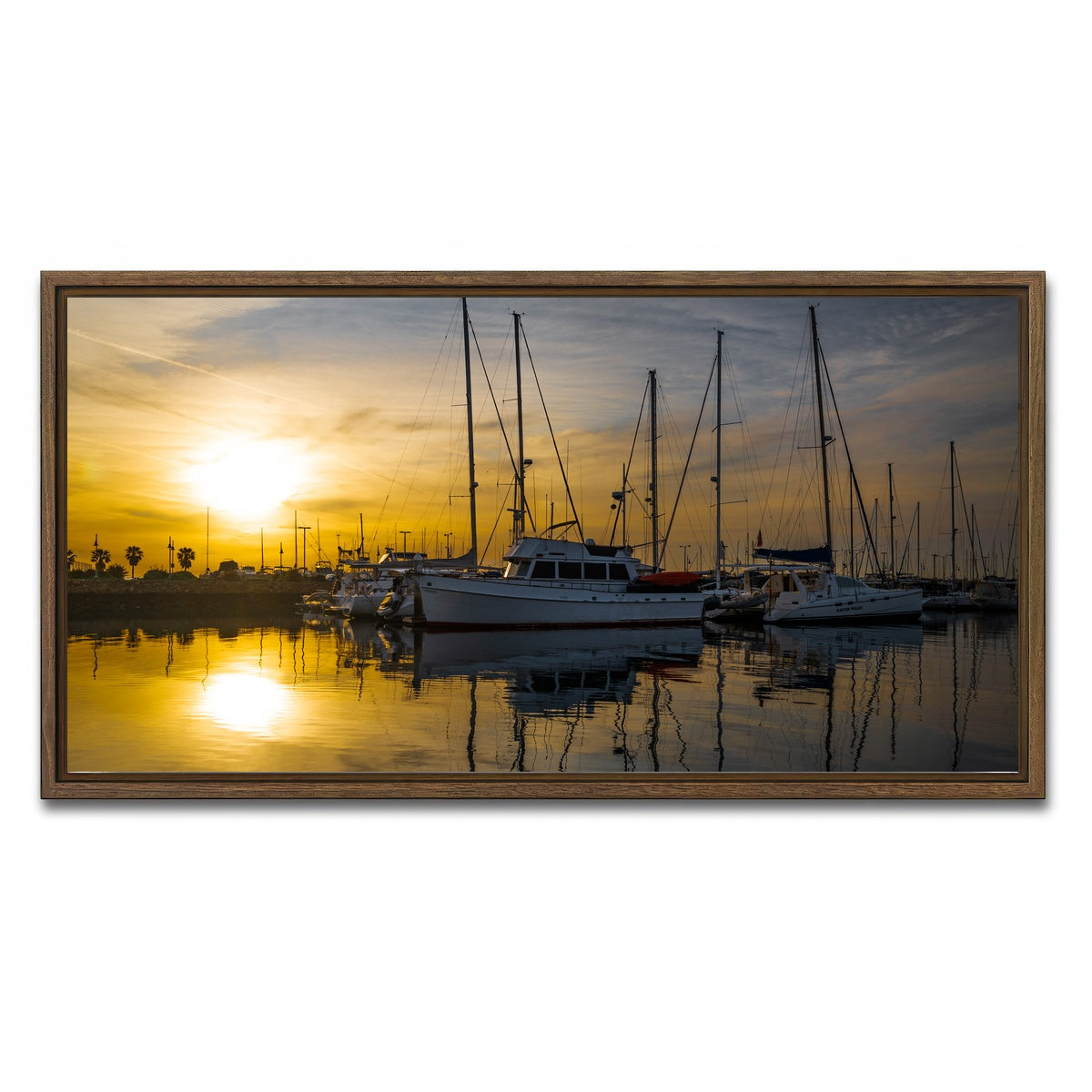 AUTO-MOCKUP WHITE | Oxnard CA | 1 Piece | Walnut Framed Canvas | group=2x1