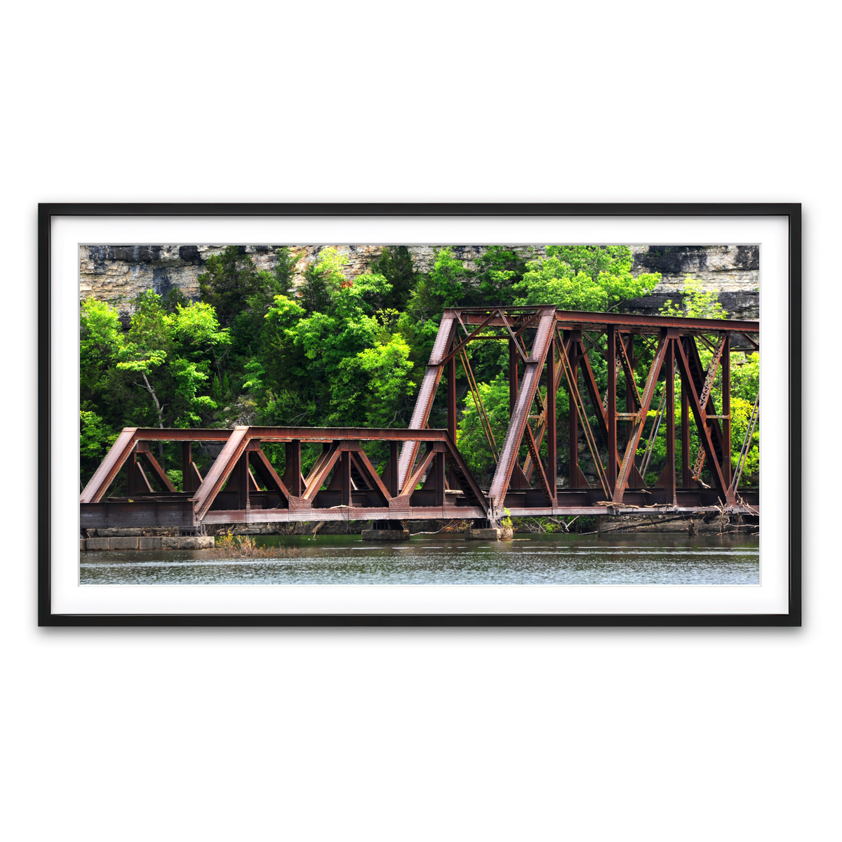 Framed Print 2x1 Black