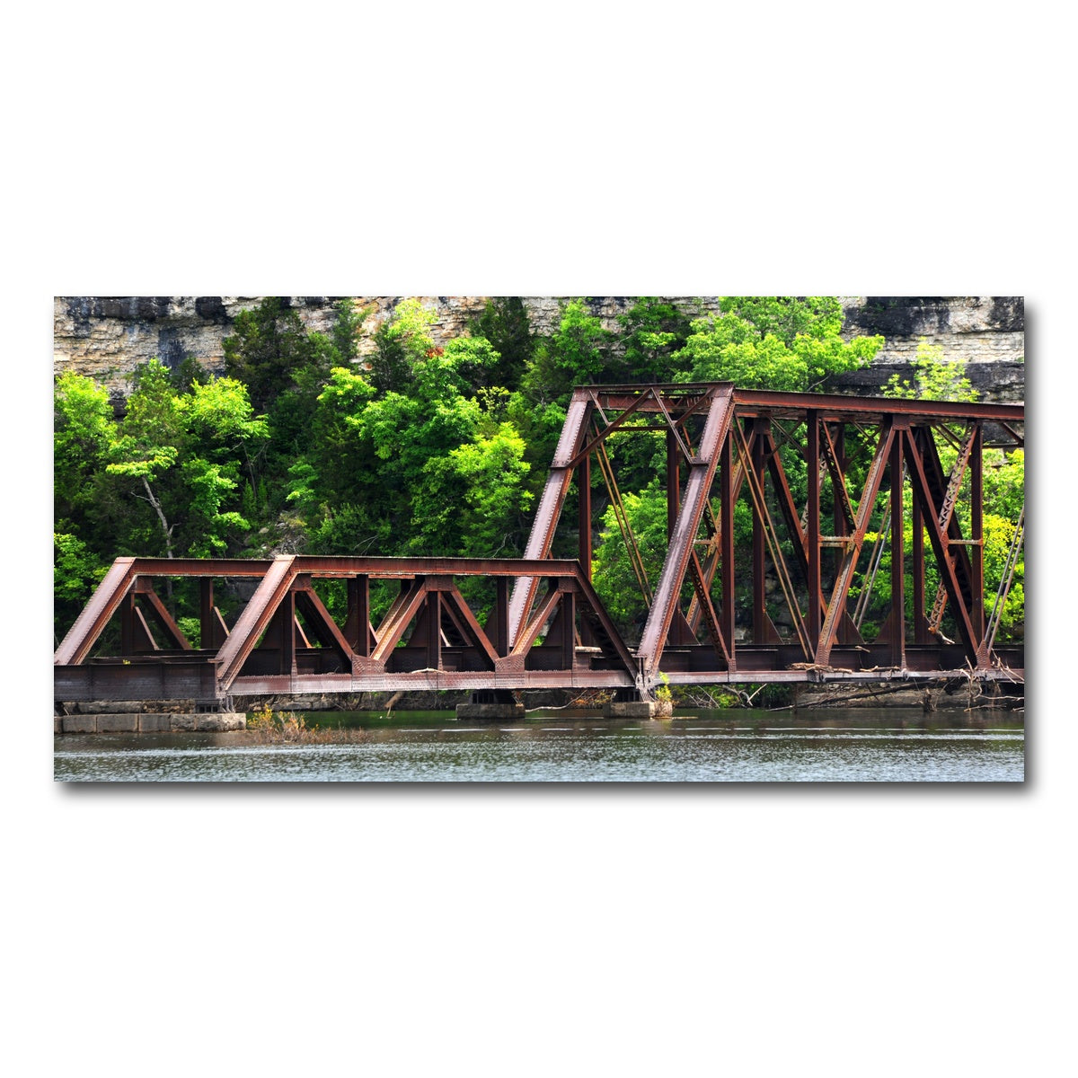 AUTO-MOCKUP WHITE | Ozarks Railway Bridge | 1 Piece | Gallery Wrap Canvas | group=2x1