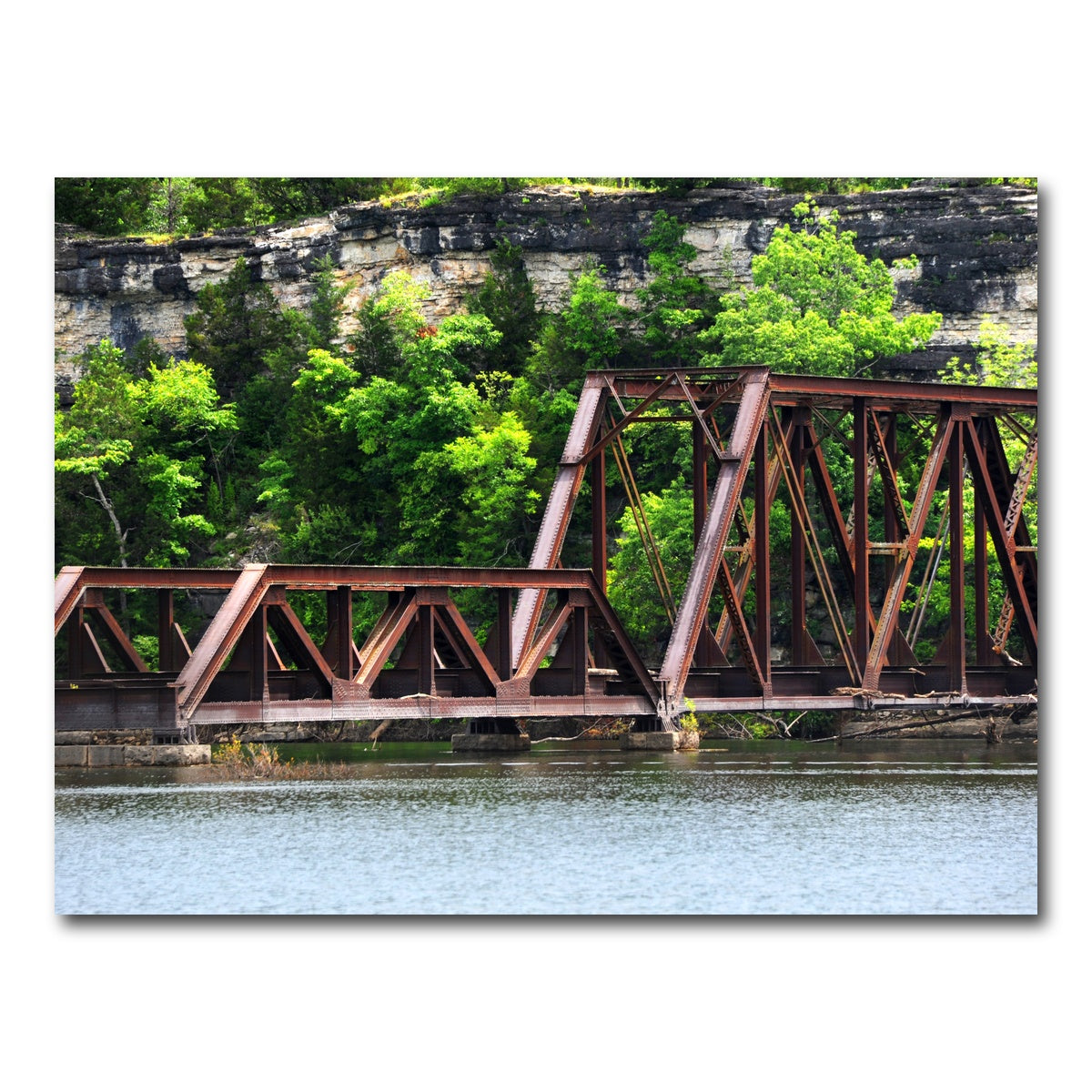 AUTO-MOCKUP WHITE | Ozarks Railway Bridge | 1 Piece | Gallery Wrap Canvas | group=4x3