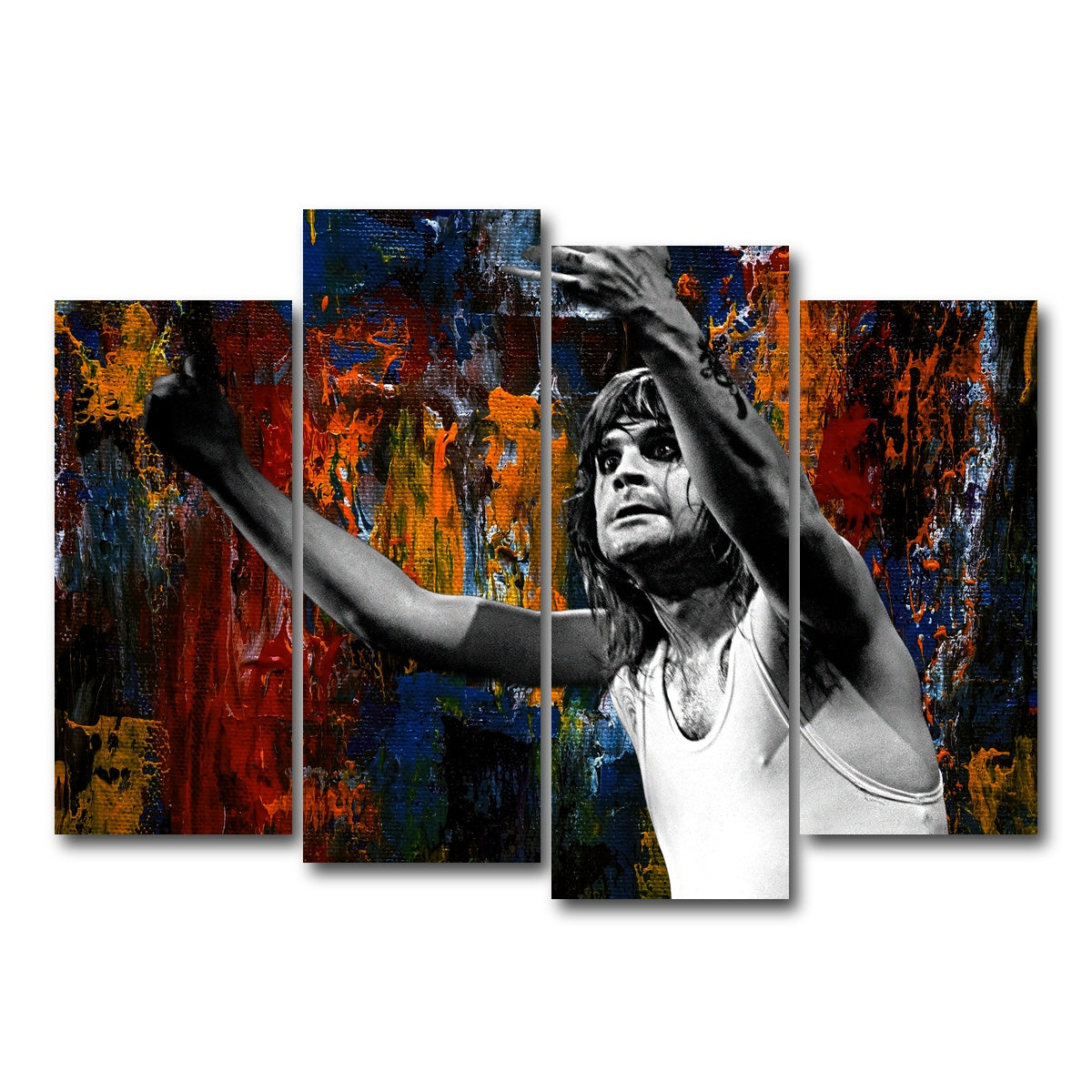 AUTO-MOCKUP WHITE | Ozzy Abstract | 4 Piece | Gallery Wrap Canvas | group=4_normal