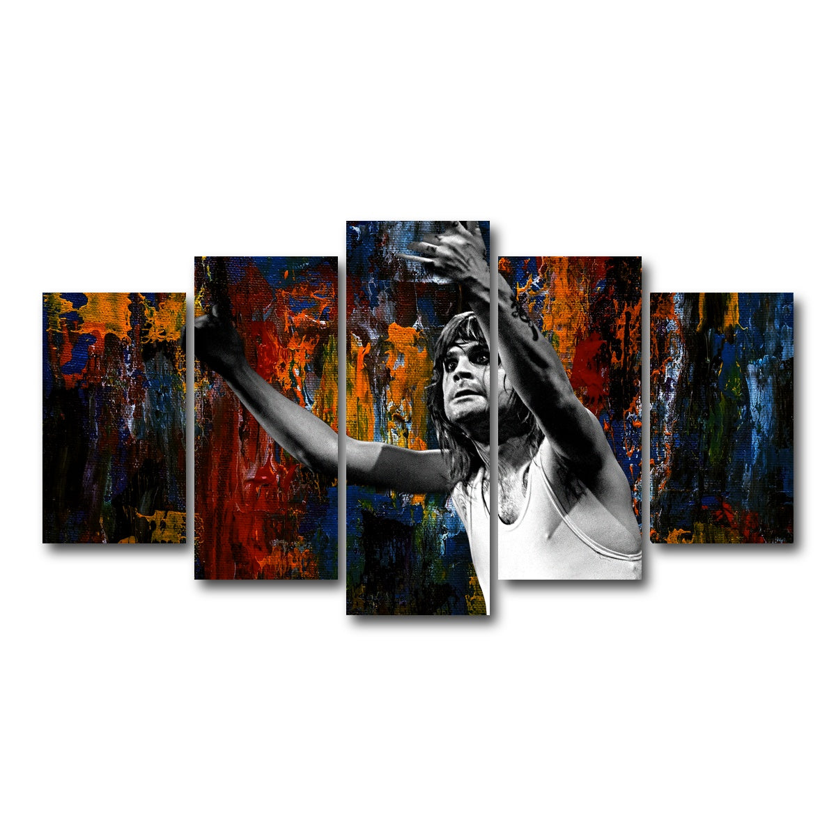 AUTO-MOCKUP WHITE | Ozzy Abstract | 5 Piece | Gallery Wrap Canvas | group=5_normal