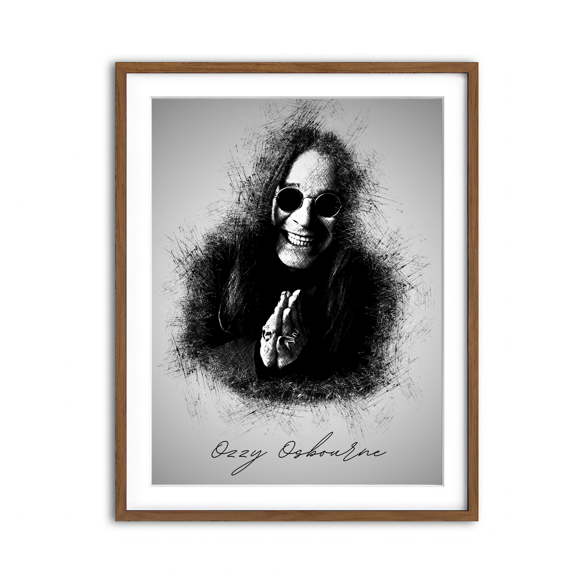 Framed Print 3x4 Walnut