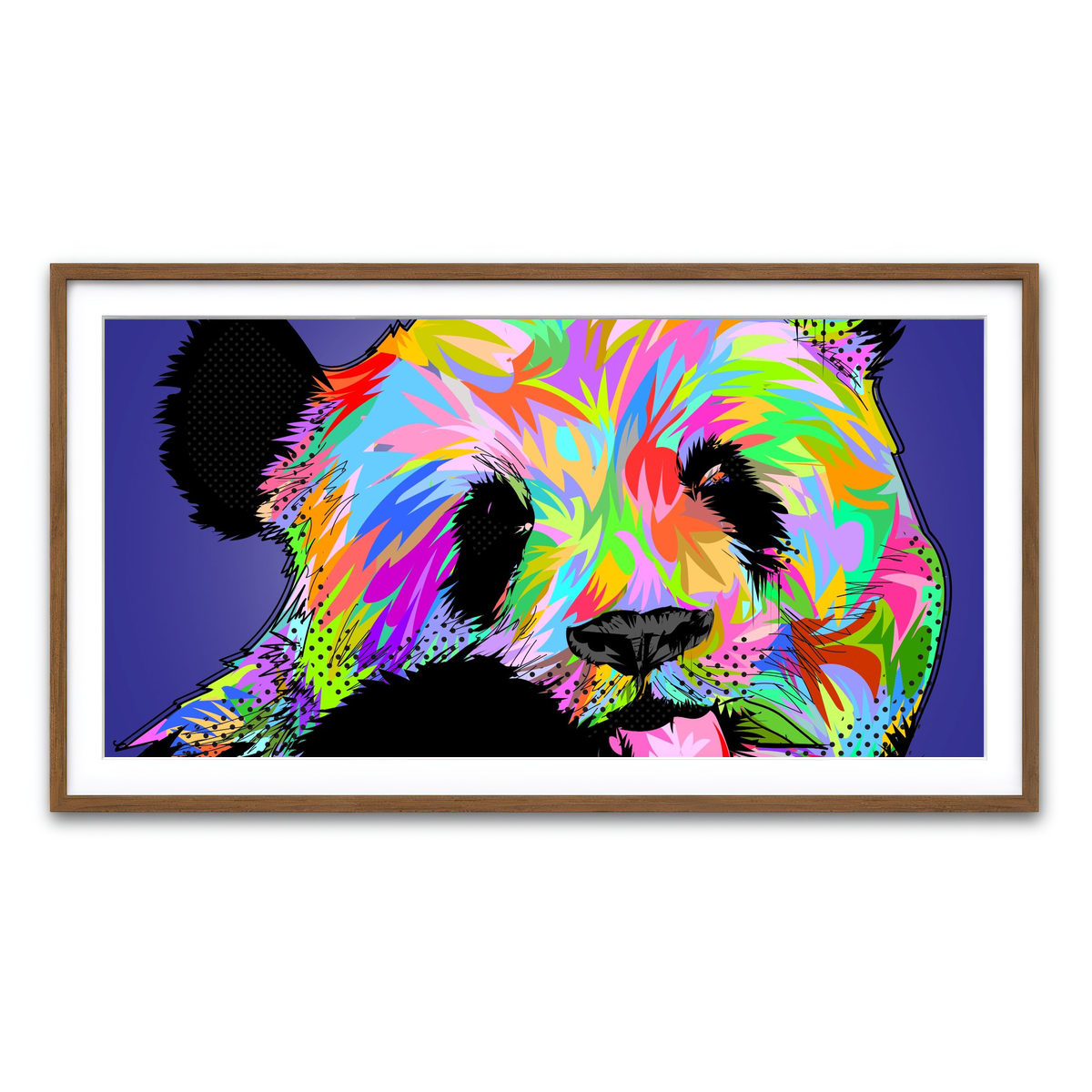 Framed Print 2x1 Walnut