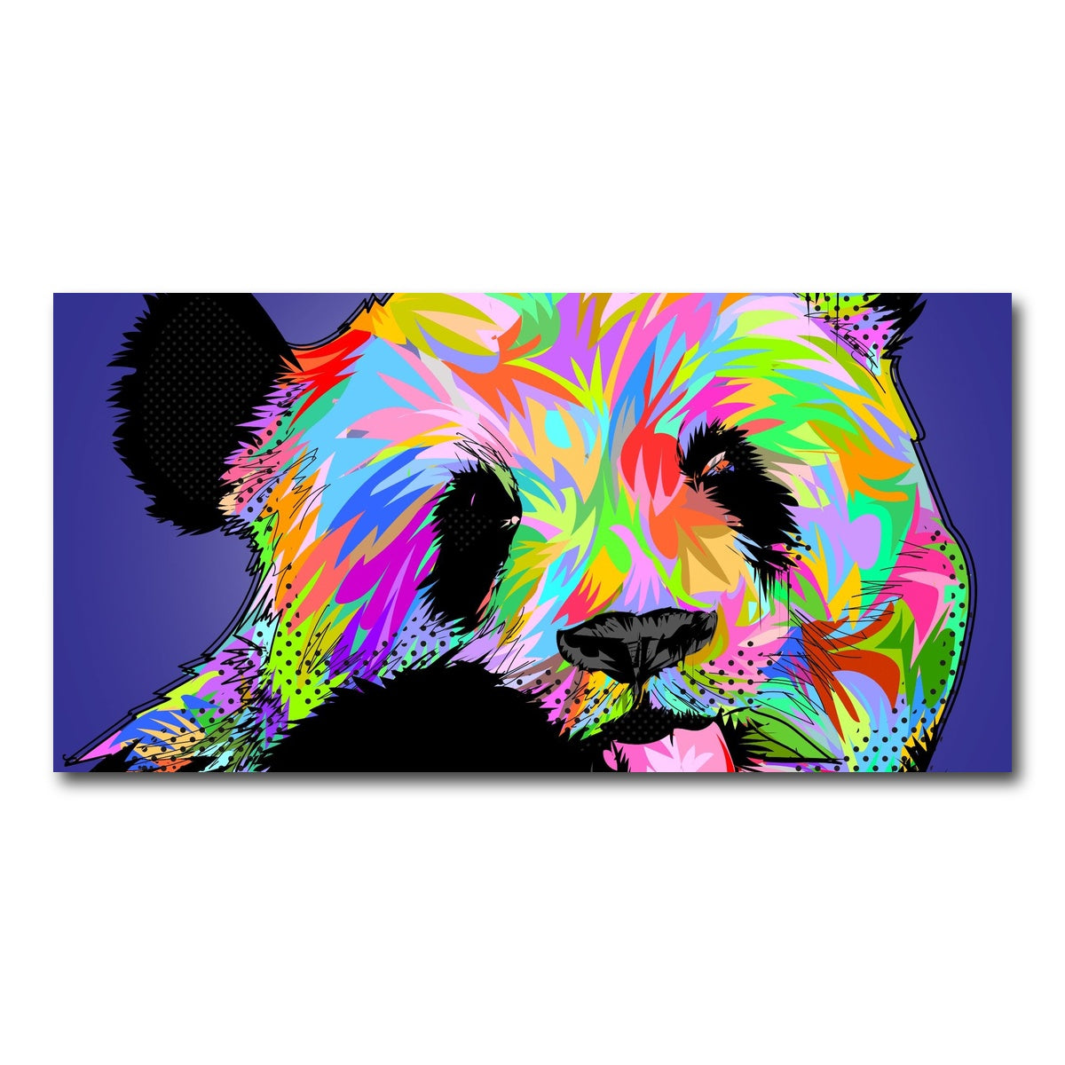 AUTO-MOCKUP WHITE | PANDA Bear | 1 Piece | Gallery Wrap Canvas | group=2x1