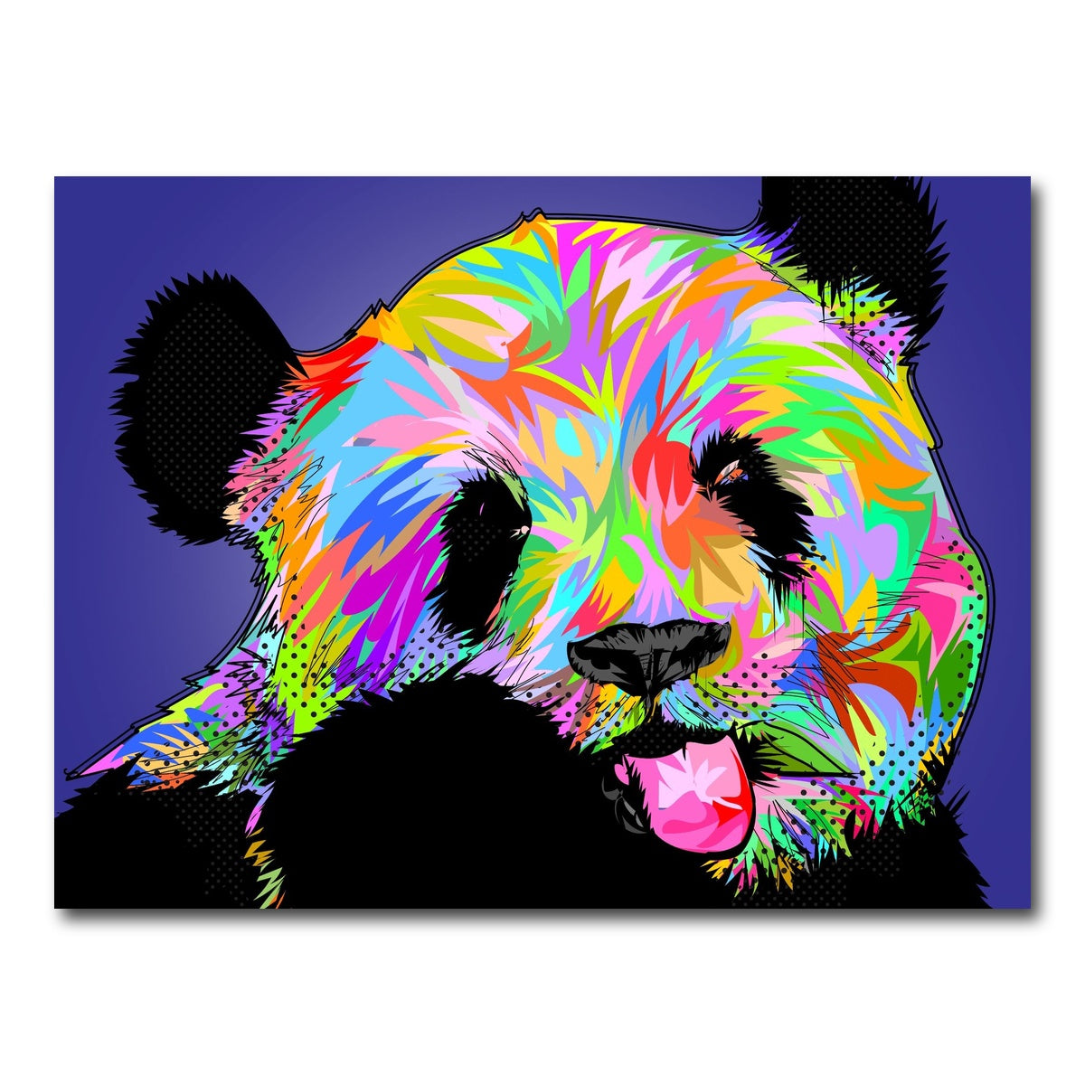 AUTO-MOCKUP WHITE | PANDA Bear | 1 Piece | Gallery Wrap Canvas | group=4x3