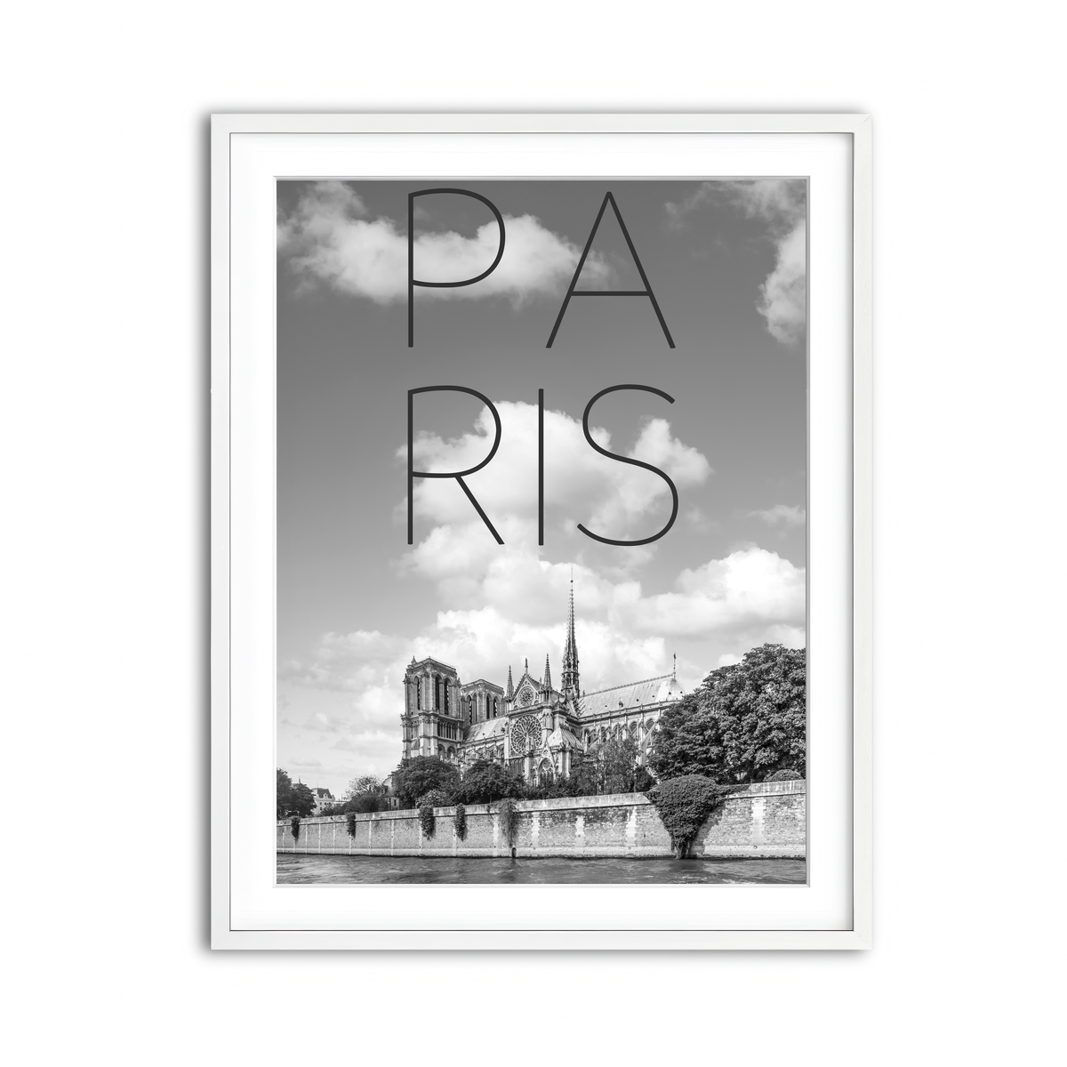 Framed Print 3x4 White