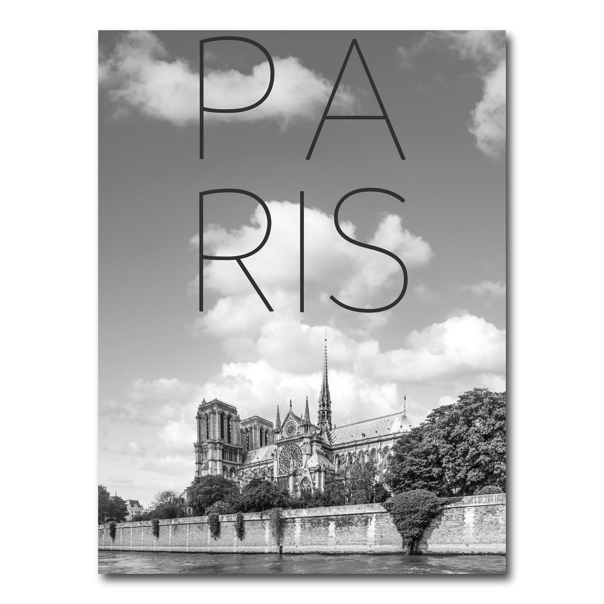 AUTO-MOCKUP WHITE | PARIS Cathedral Notre Dame | 1 Piece | Gallery Wrap Canvas | group=3x4