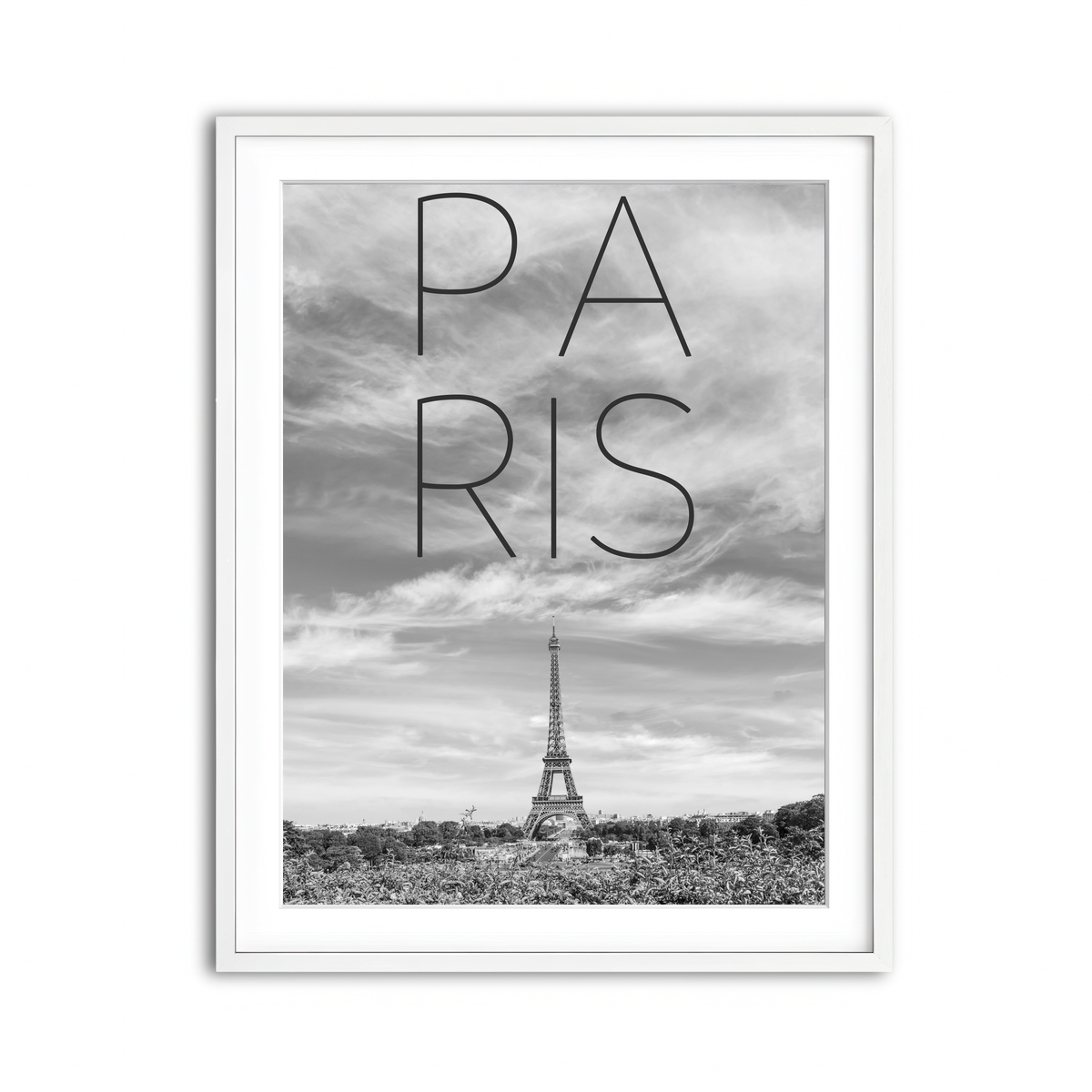 Framed Print 3x4 White