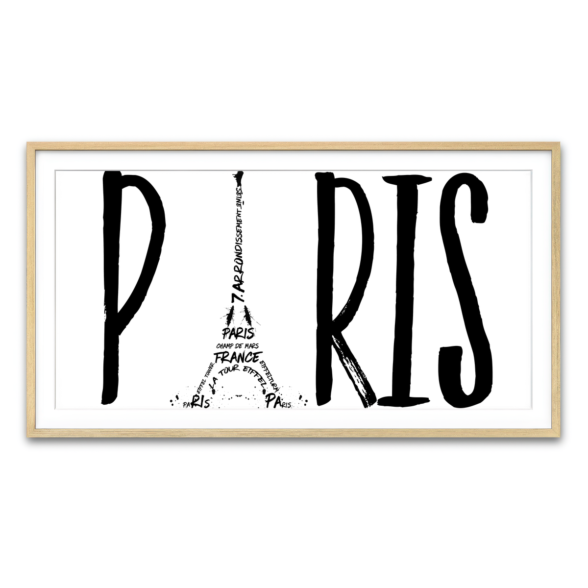 Framed Print 2x1 Natural