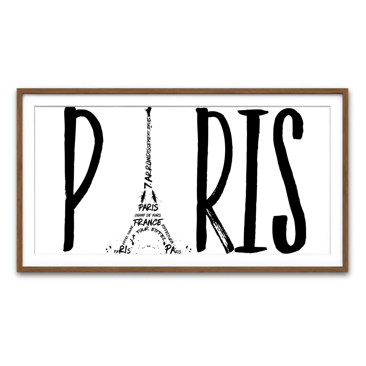 Framed Print 2x1 Walnut