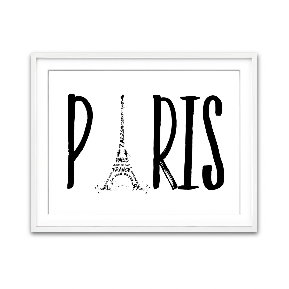 Framed Print 4x3 White